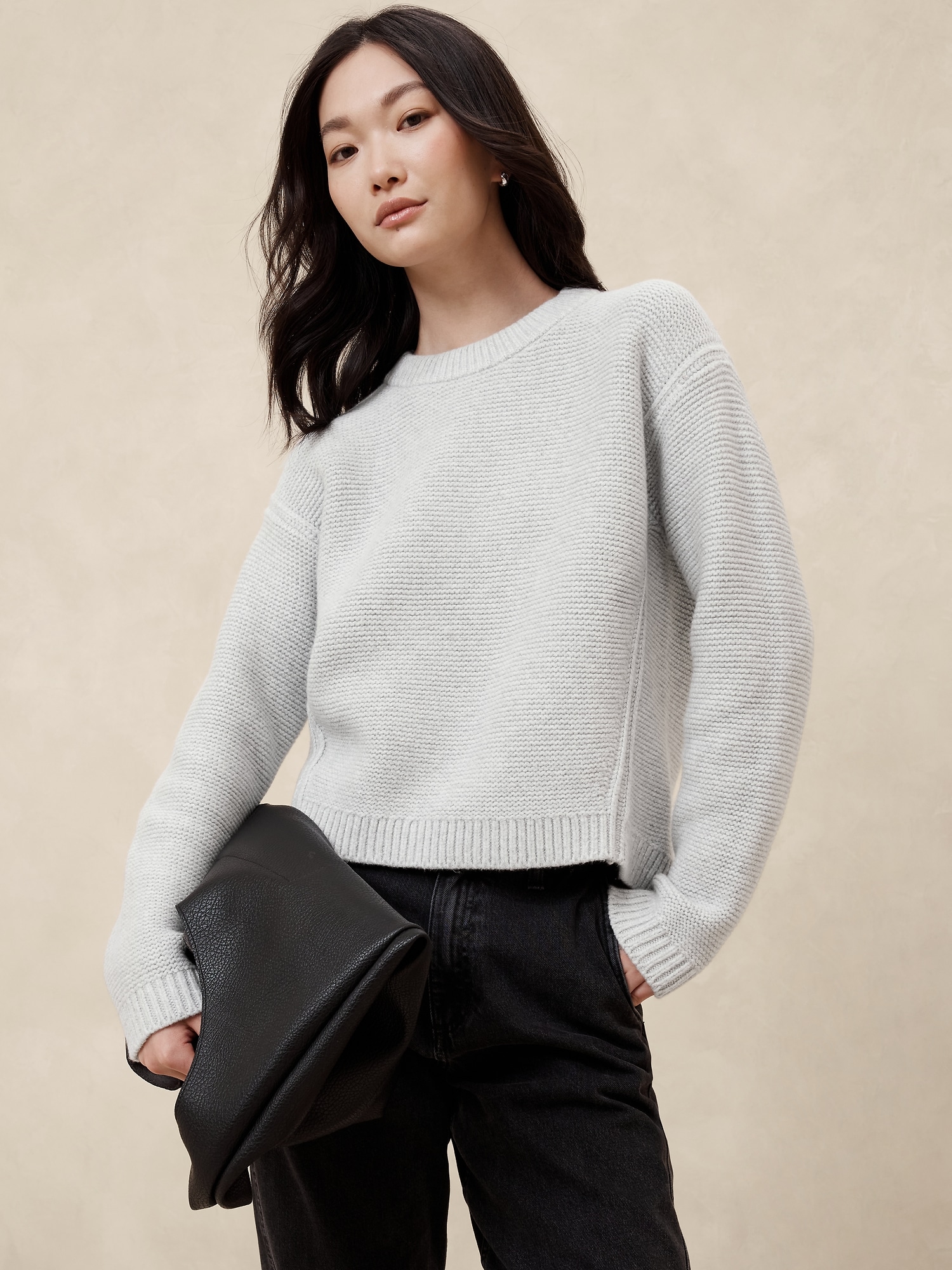 Textured Stitch Pullover Sweater