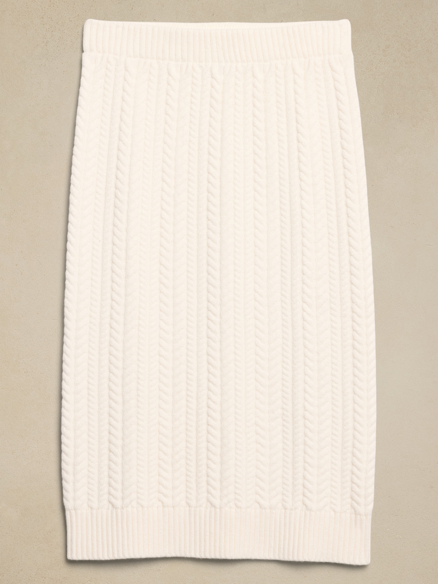 Cable Midi Sweater Skirt