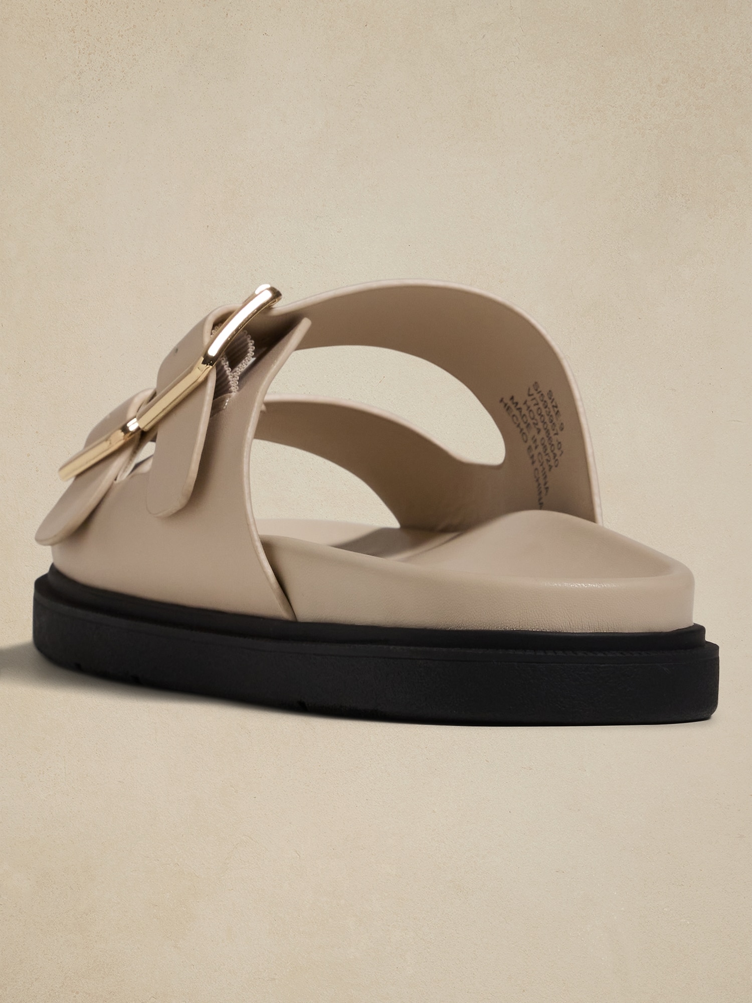 Double Strap Buckle Sandal