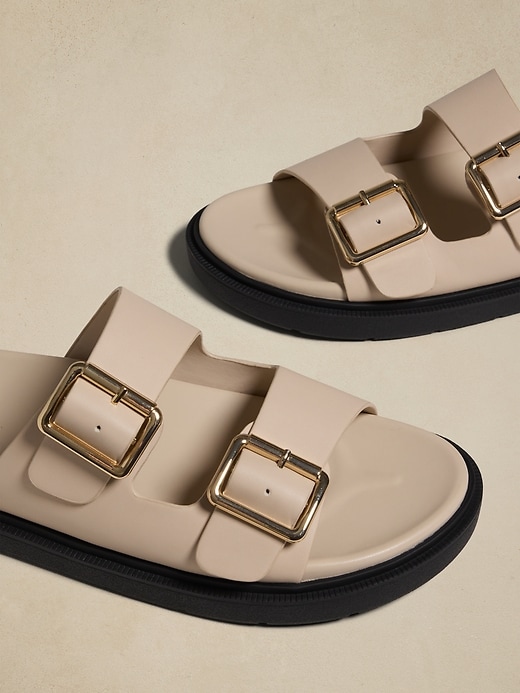 Double Strap Buckle Sandal | Banana Republic Factory