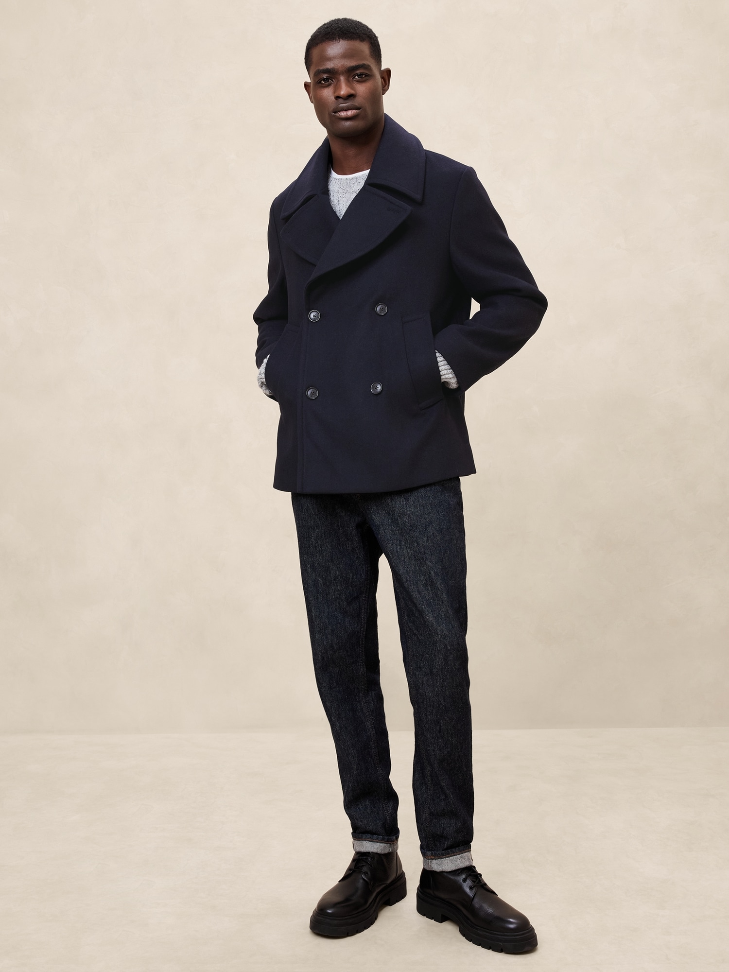 Banana republic wool peacoat on sale