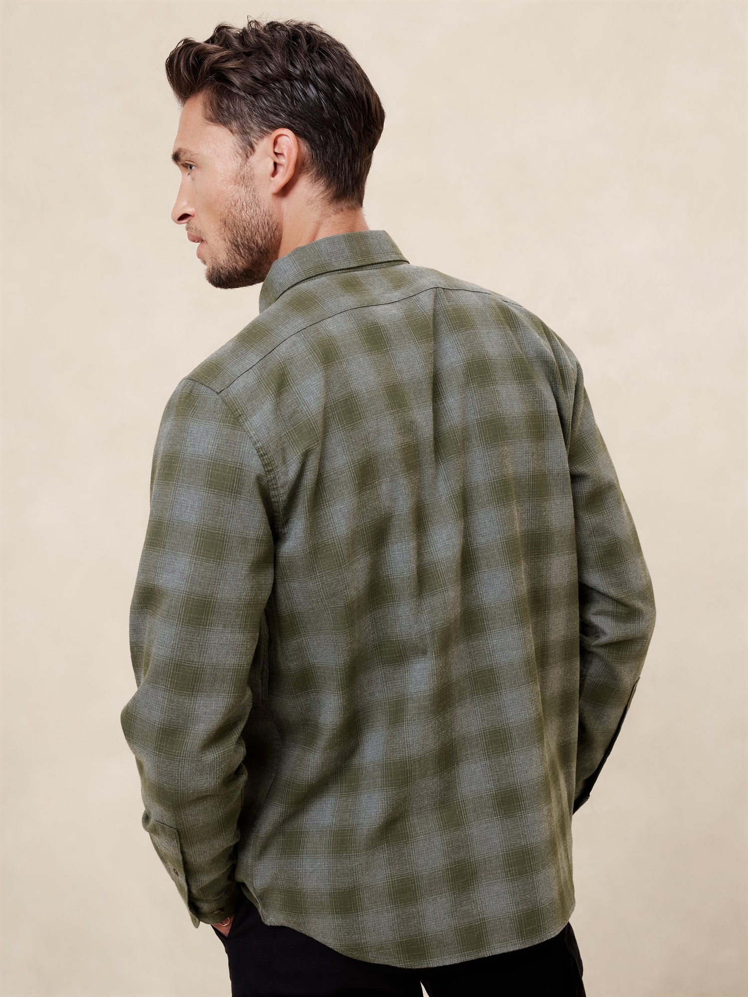 Slim Lightweight Flannel Shirt