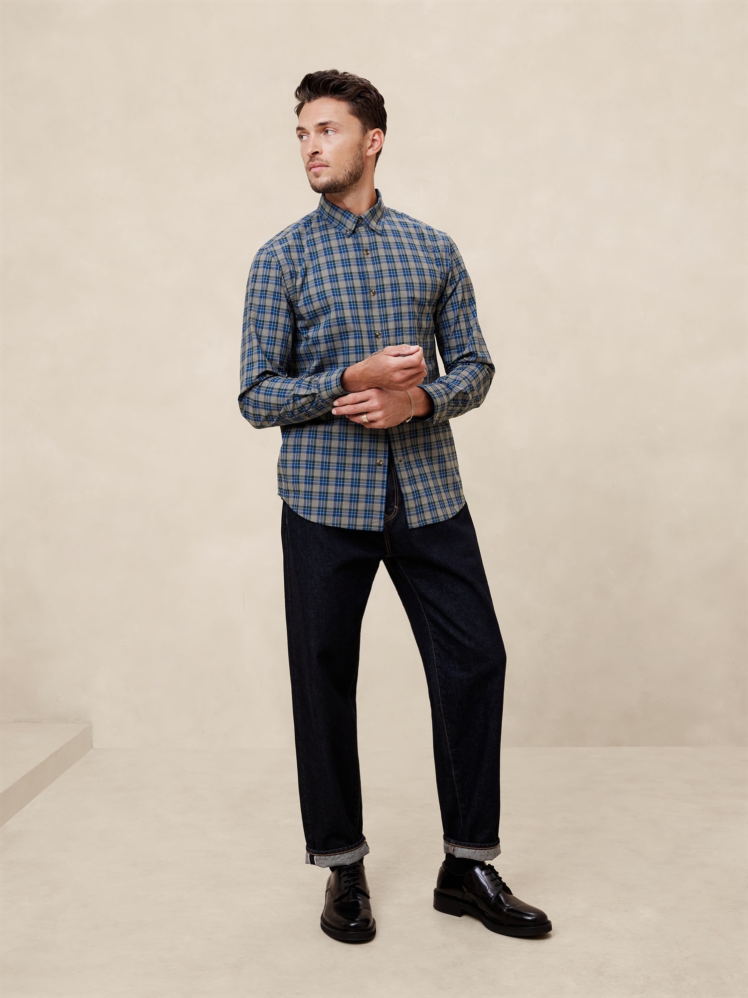 Slim Softwash Cotton Shirt