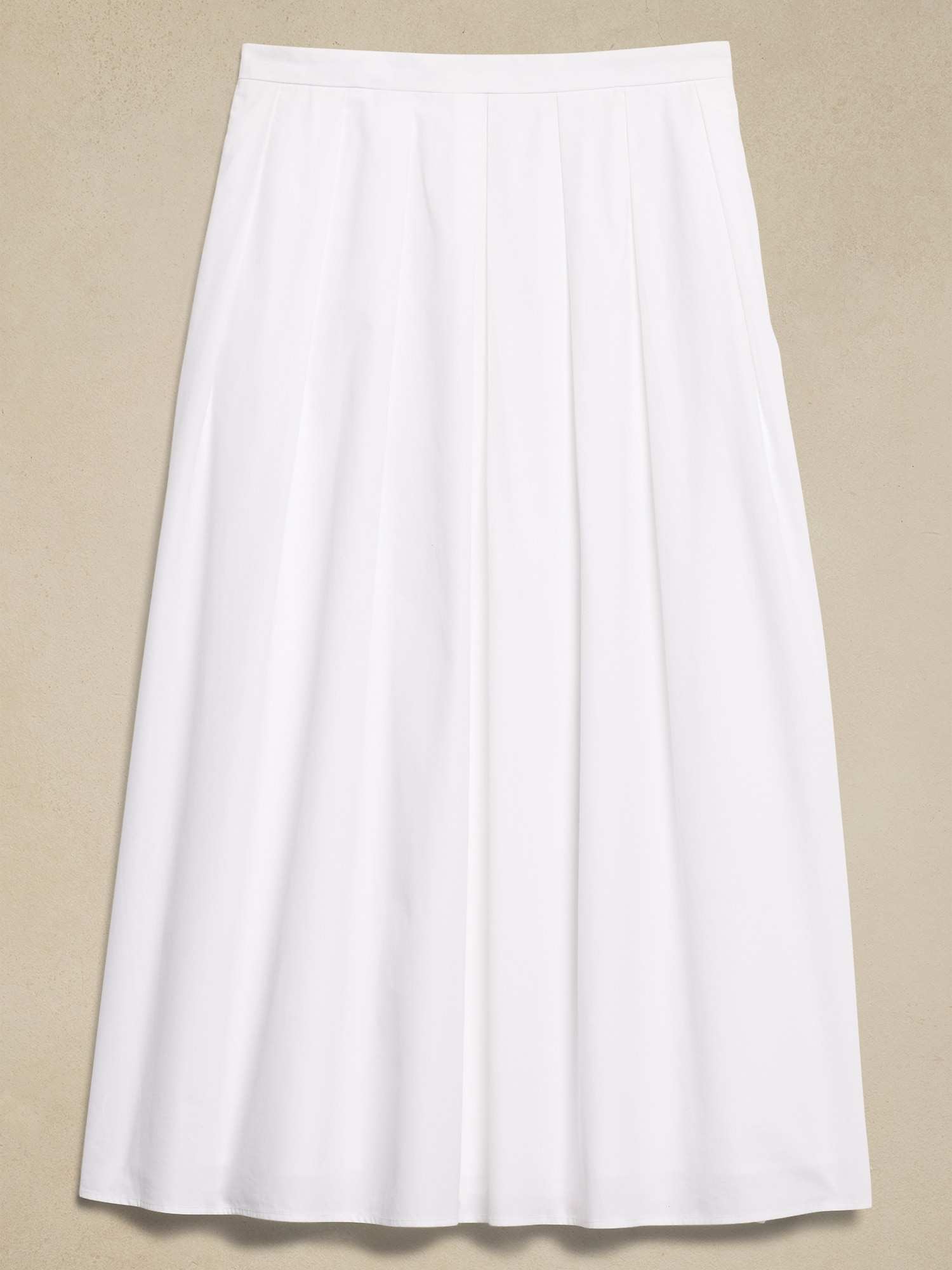 Poplin Midi Skirt