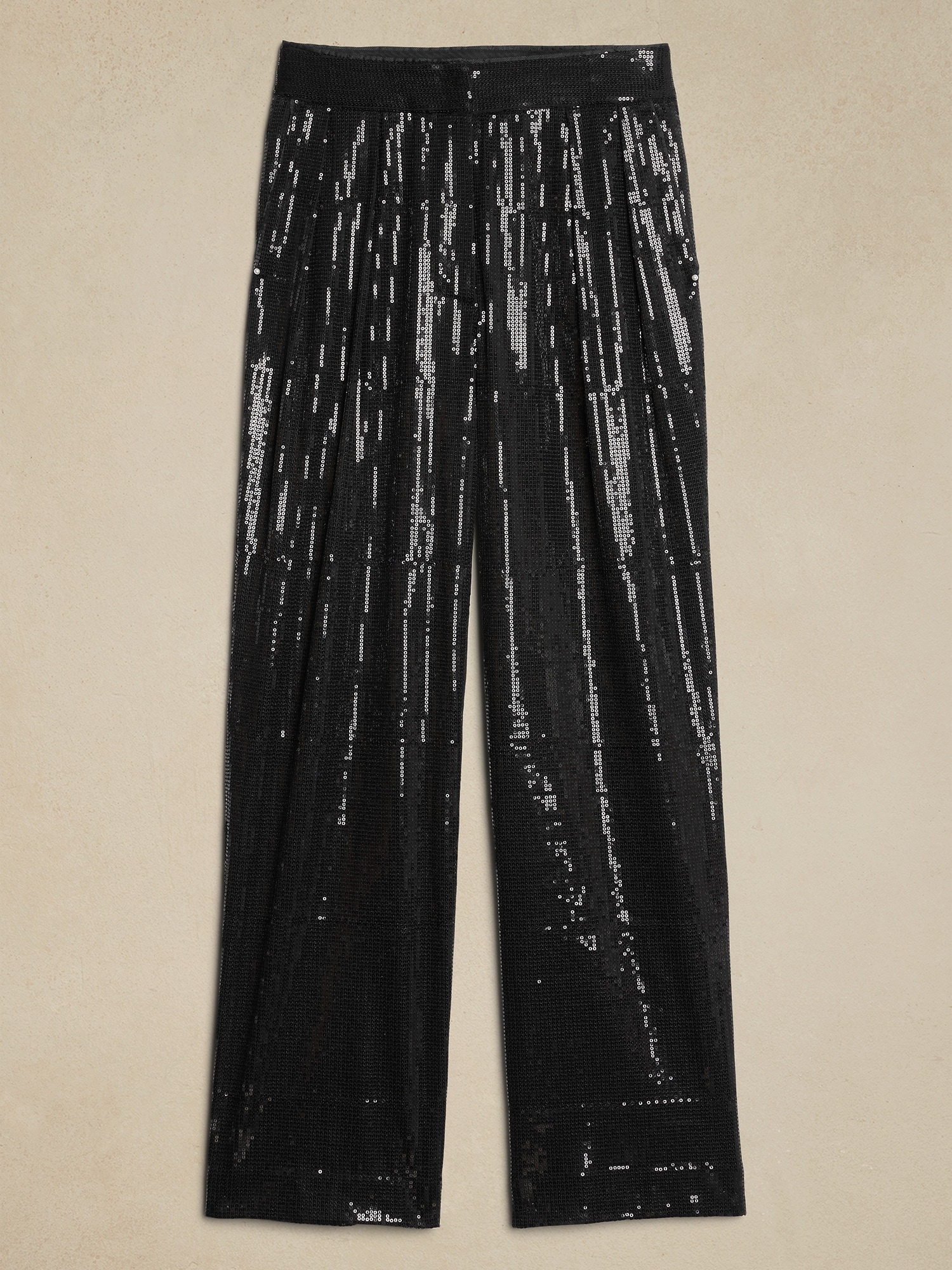 Relaxed Sequin Trouser