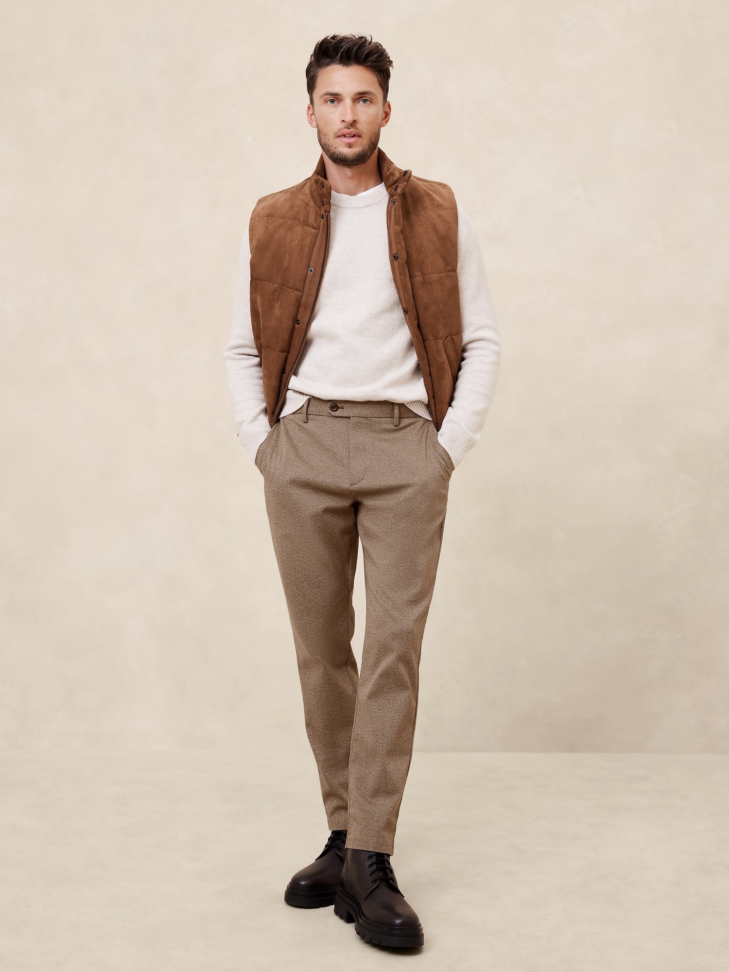 Grayson Slim Tapered Pant - Brown