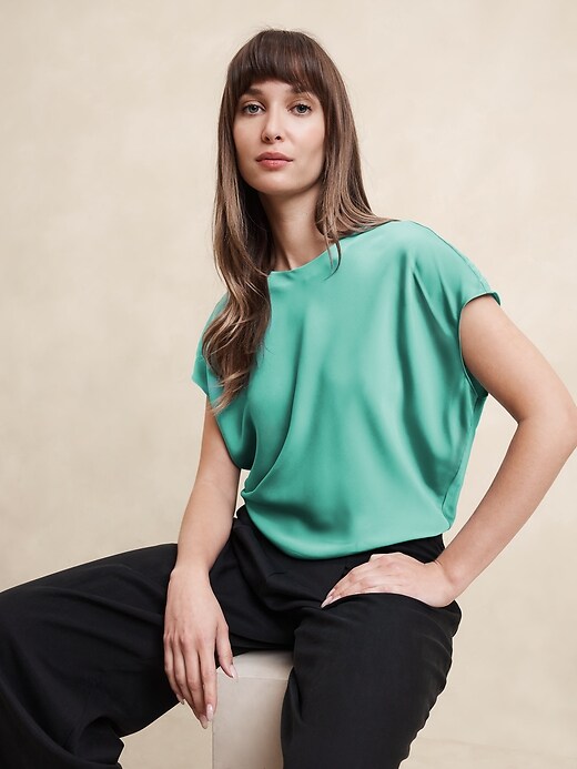 特別価格 Silky Top | Banana Republic Factory カットソー(半袖+袖なし)