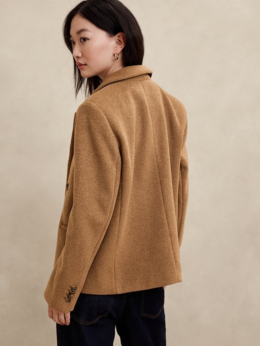 Brushed Blazer Coat
