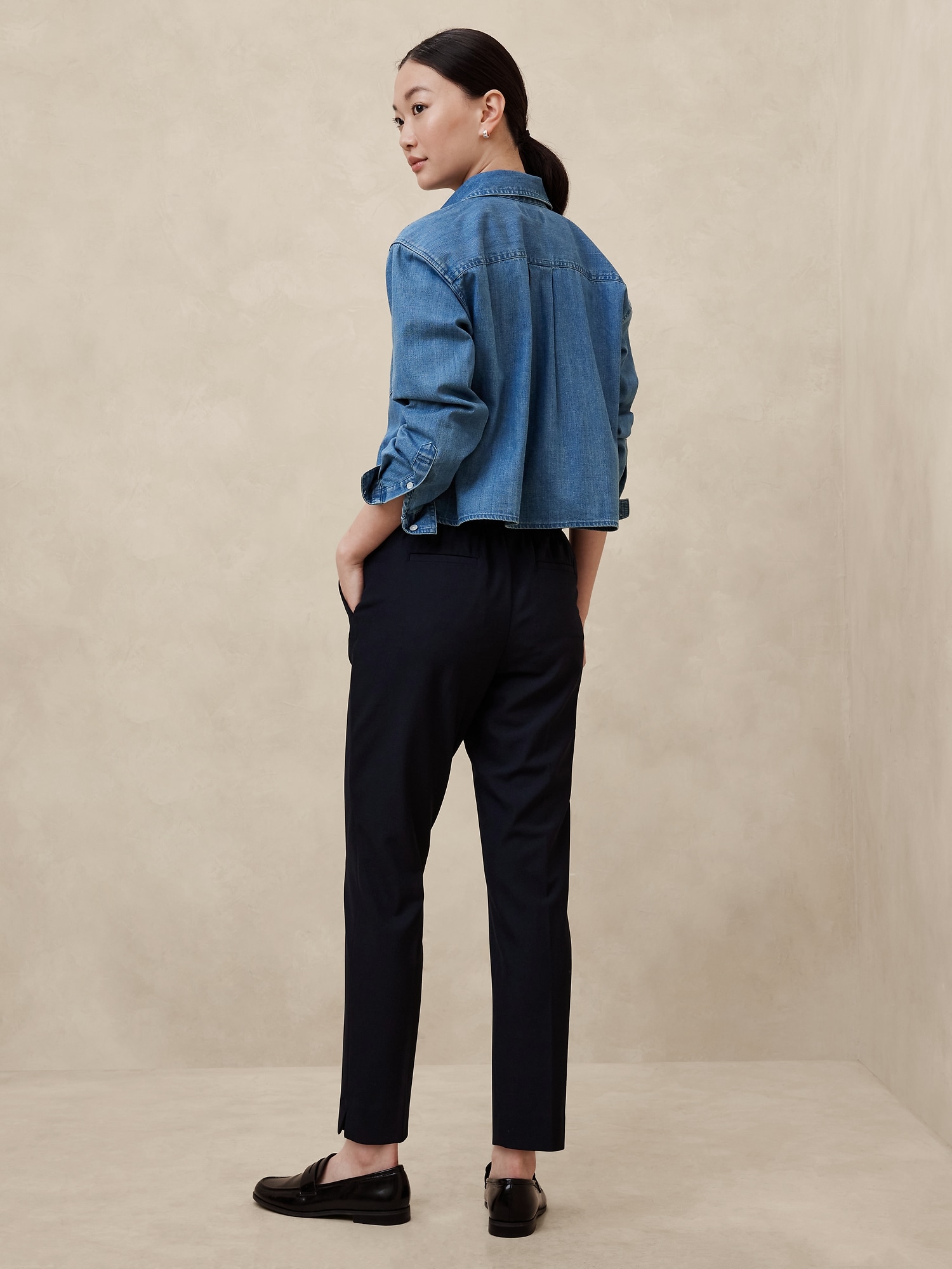 Hayden Pinstripe Tapered Pant