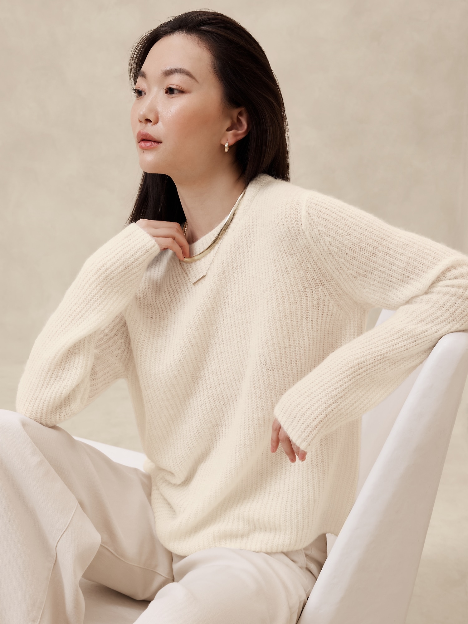 Cozy Ribbed Sweater Banana Republic Factory