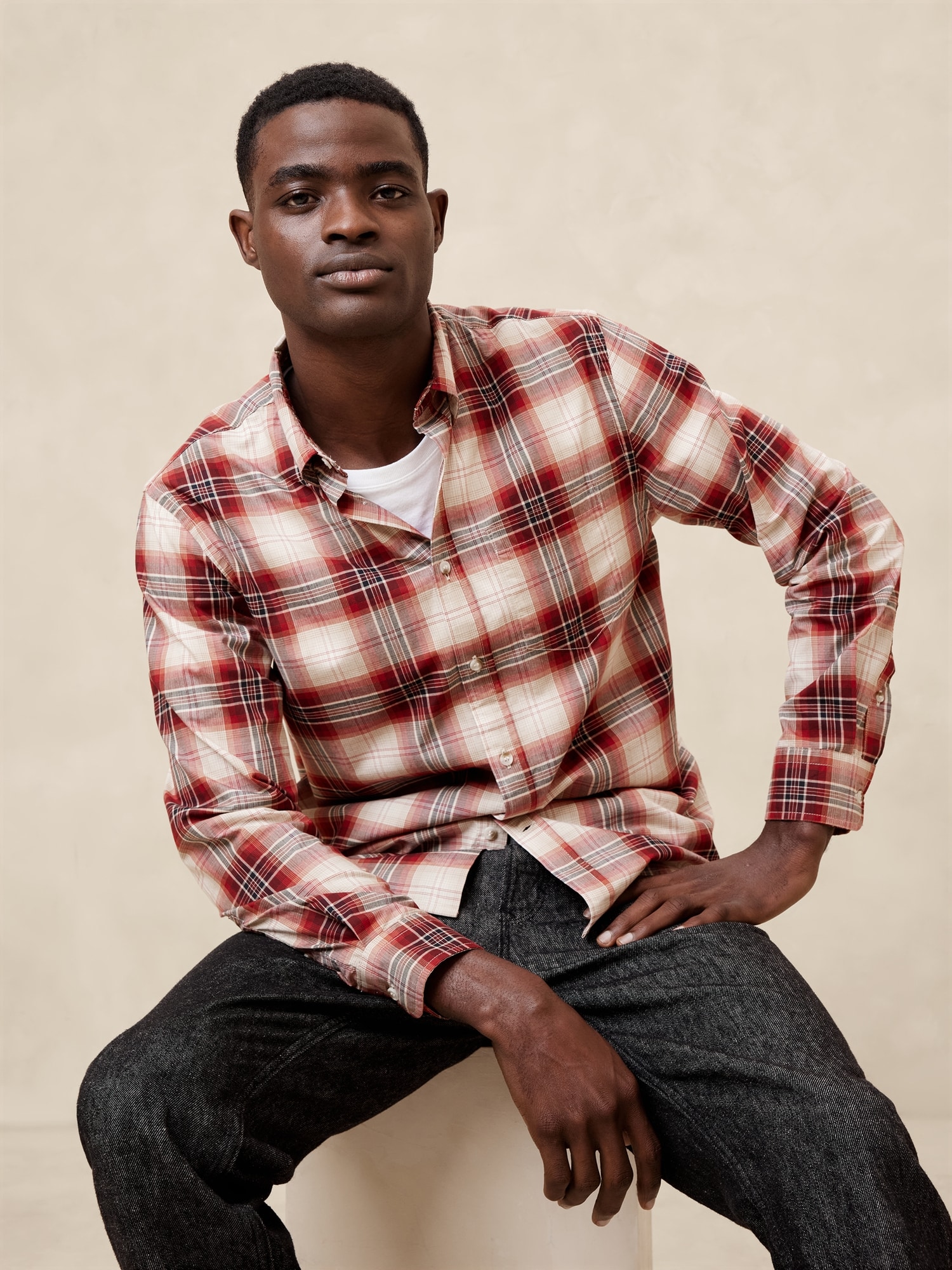 Slim Softwash Cotton Shirt