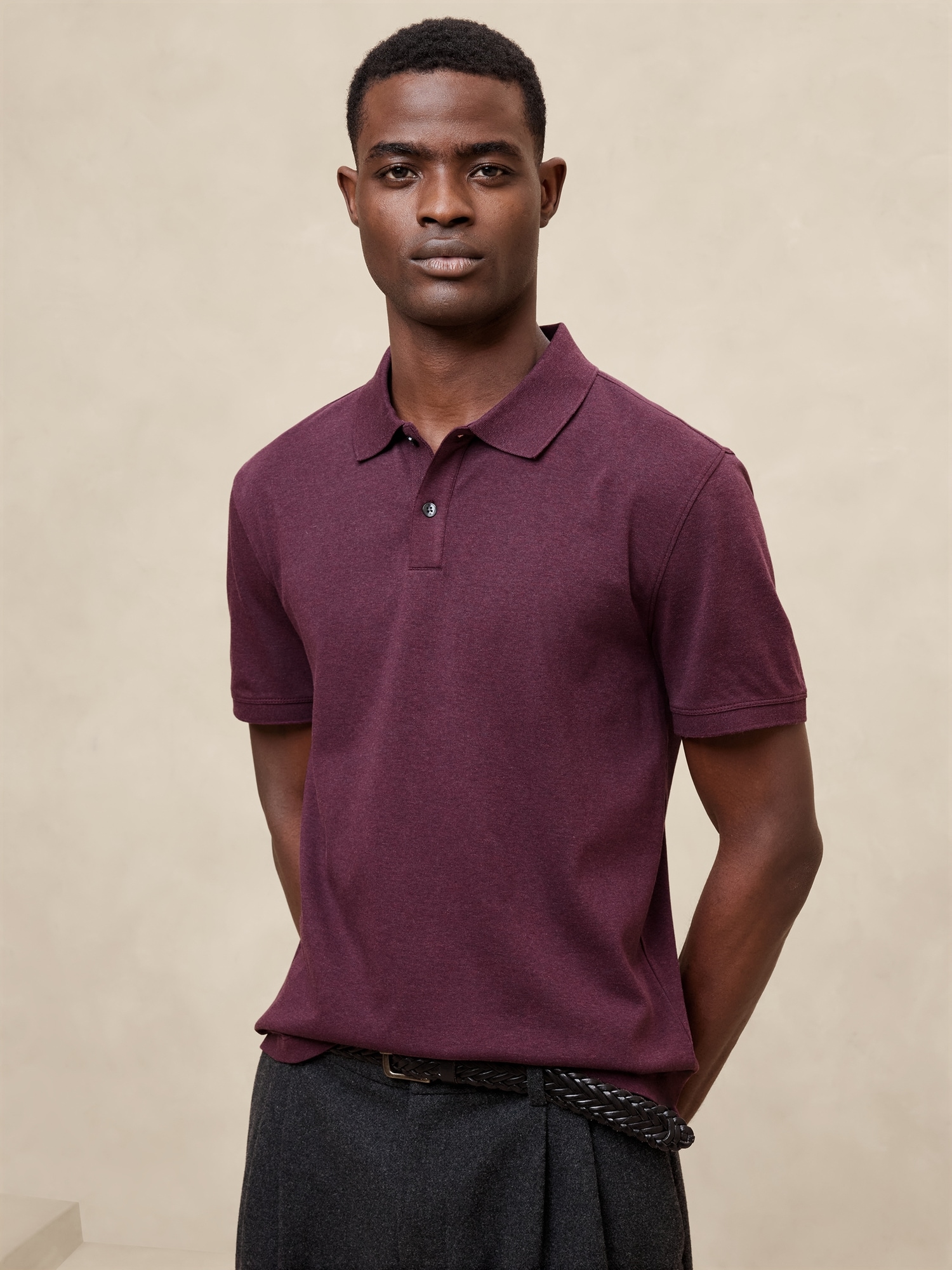 Luxe Touch Polo - Purple