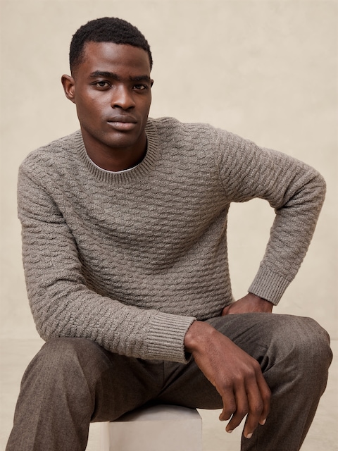 Geometric Textured Sweater