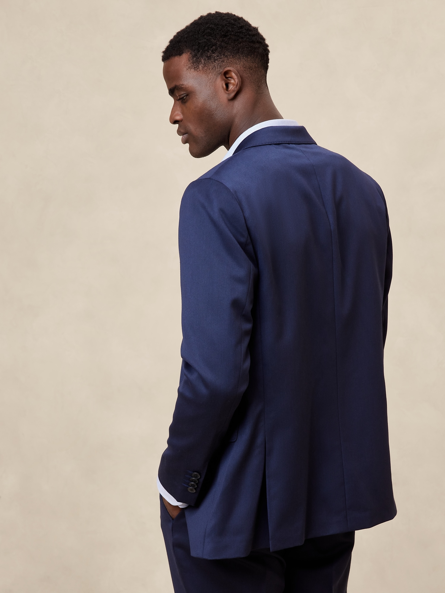 Modern Classic Satin Suit Jacket