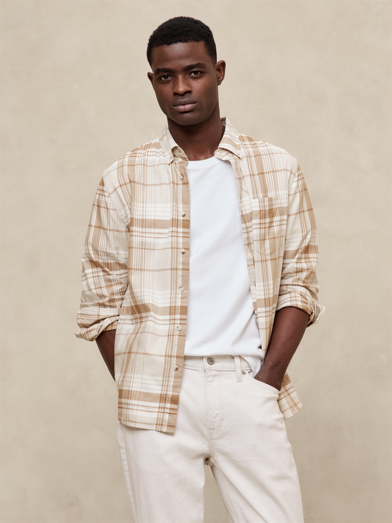 Slim Softwash Cotton Shirt