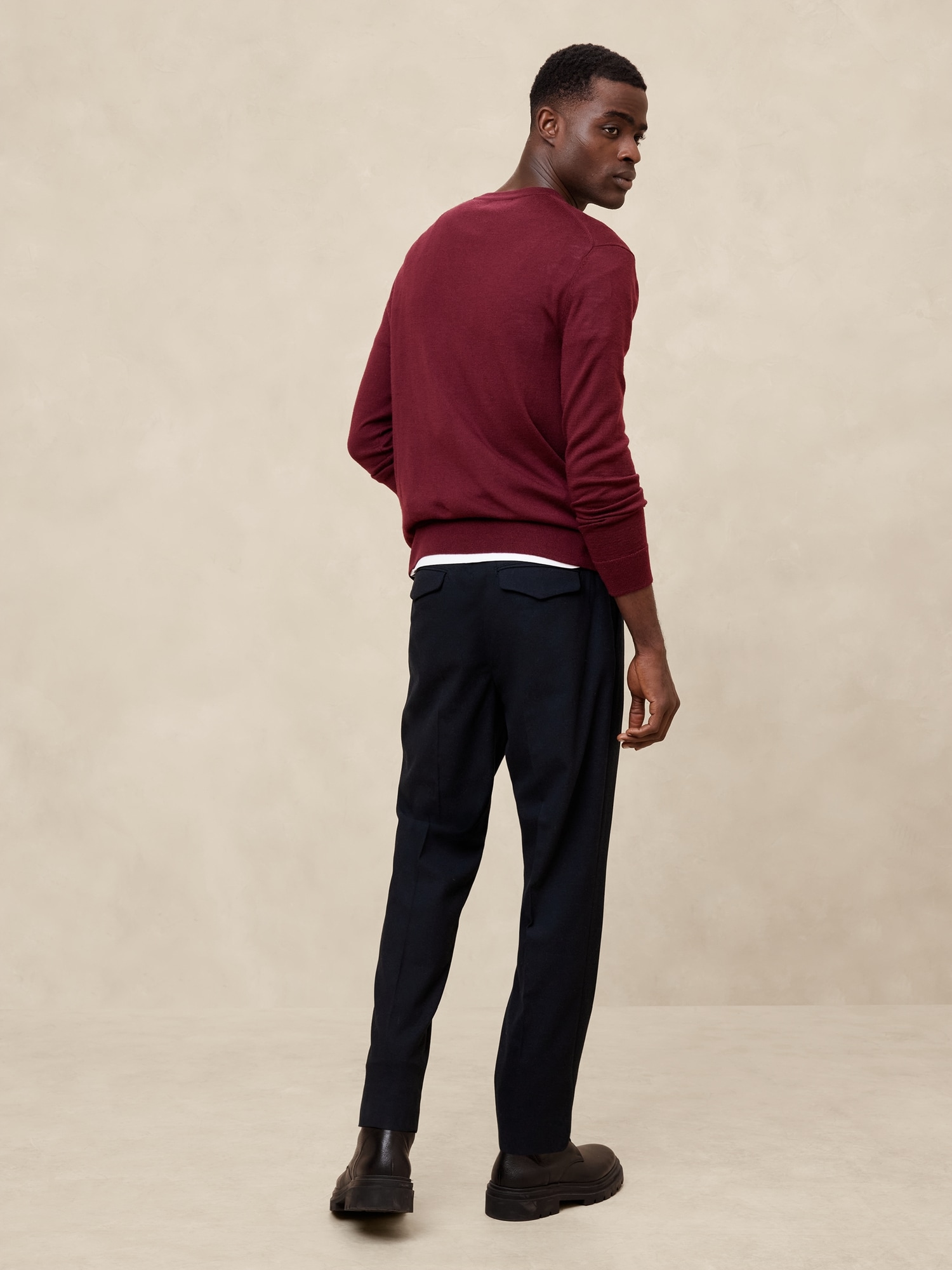 Brushed Pleated Pant