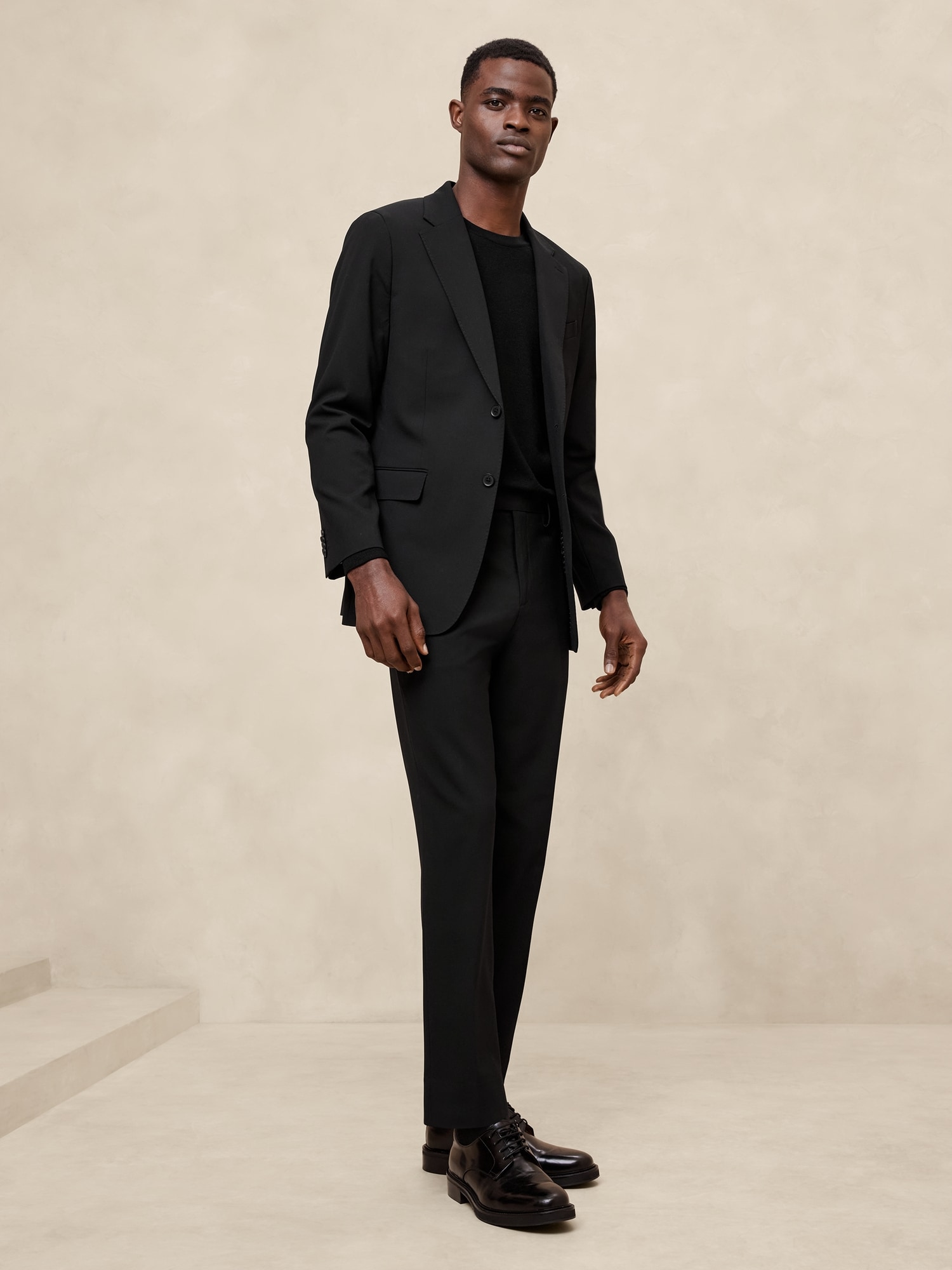 Modern Classic Plain Weave Suit Trouser