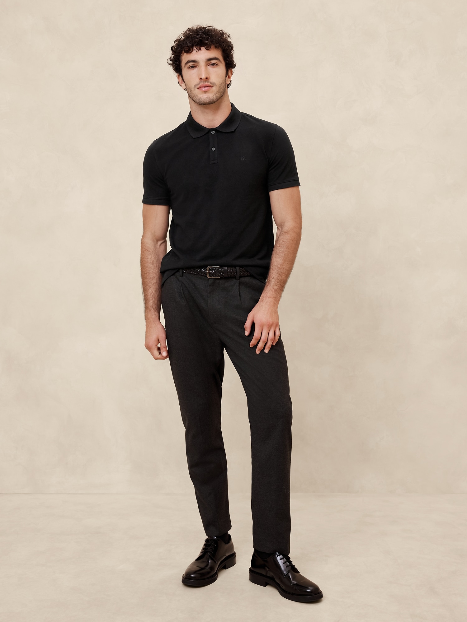 Slim Cotton Pique Polo