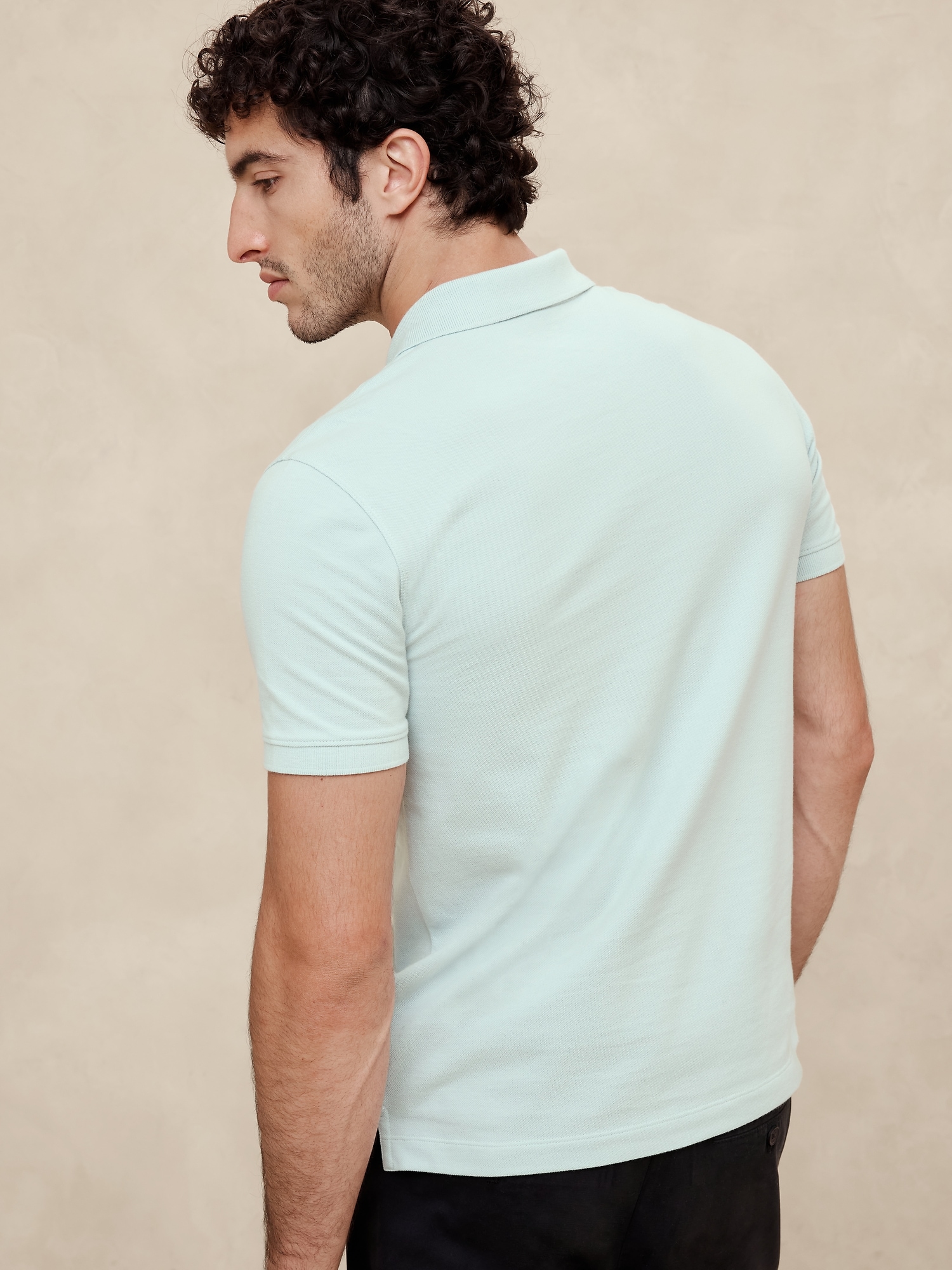 Slim Cotton Pique Polo