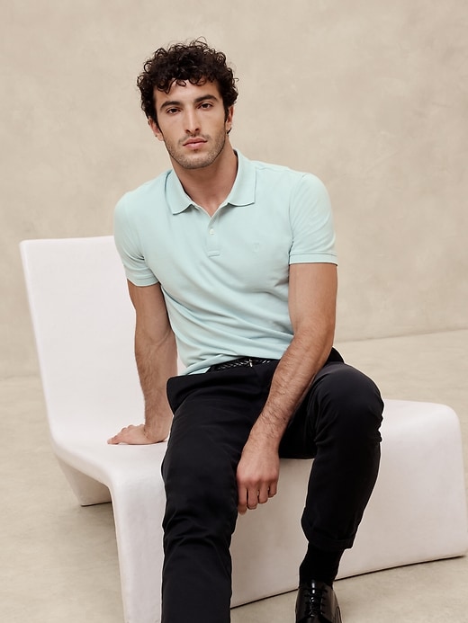 Cotton Monogram Pique Polo | Banana Republic Factory Cotton Monogram Pique Polo | Banana Republic Factory