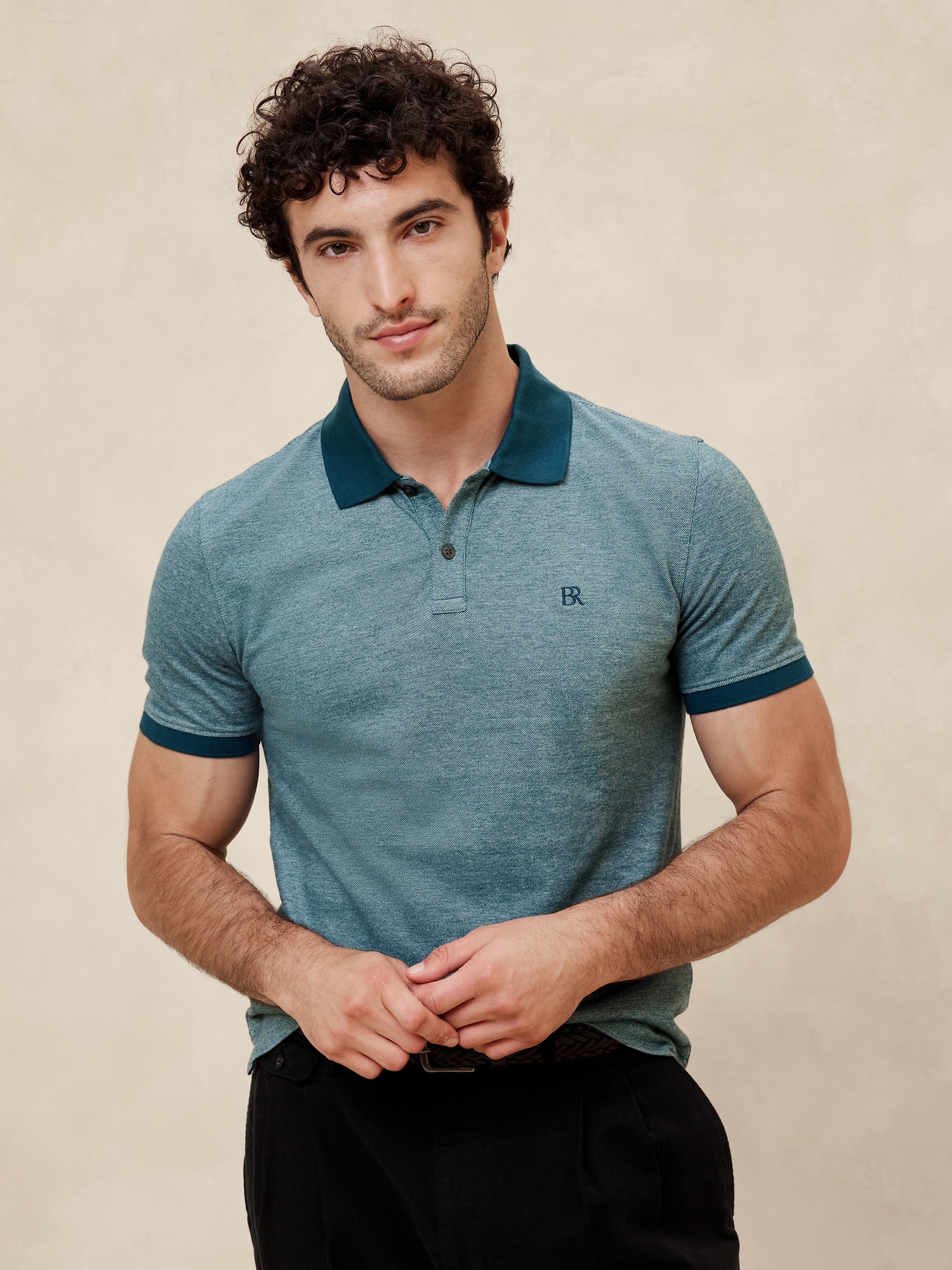 Slim Cotton Pique Polo