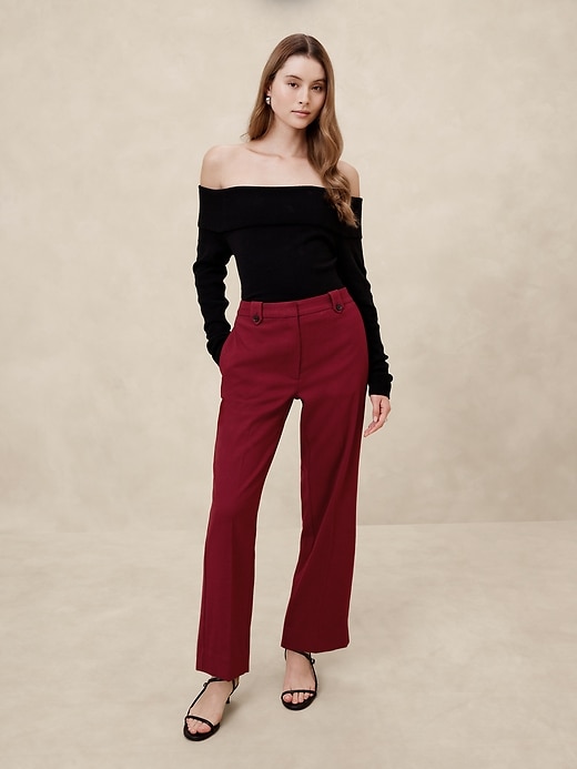 L'Appartement ◆ FLANNEL STRAIGHT PANTS Flannel Straight Trouser | Banana Republic Factory