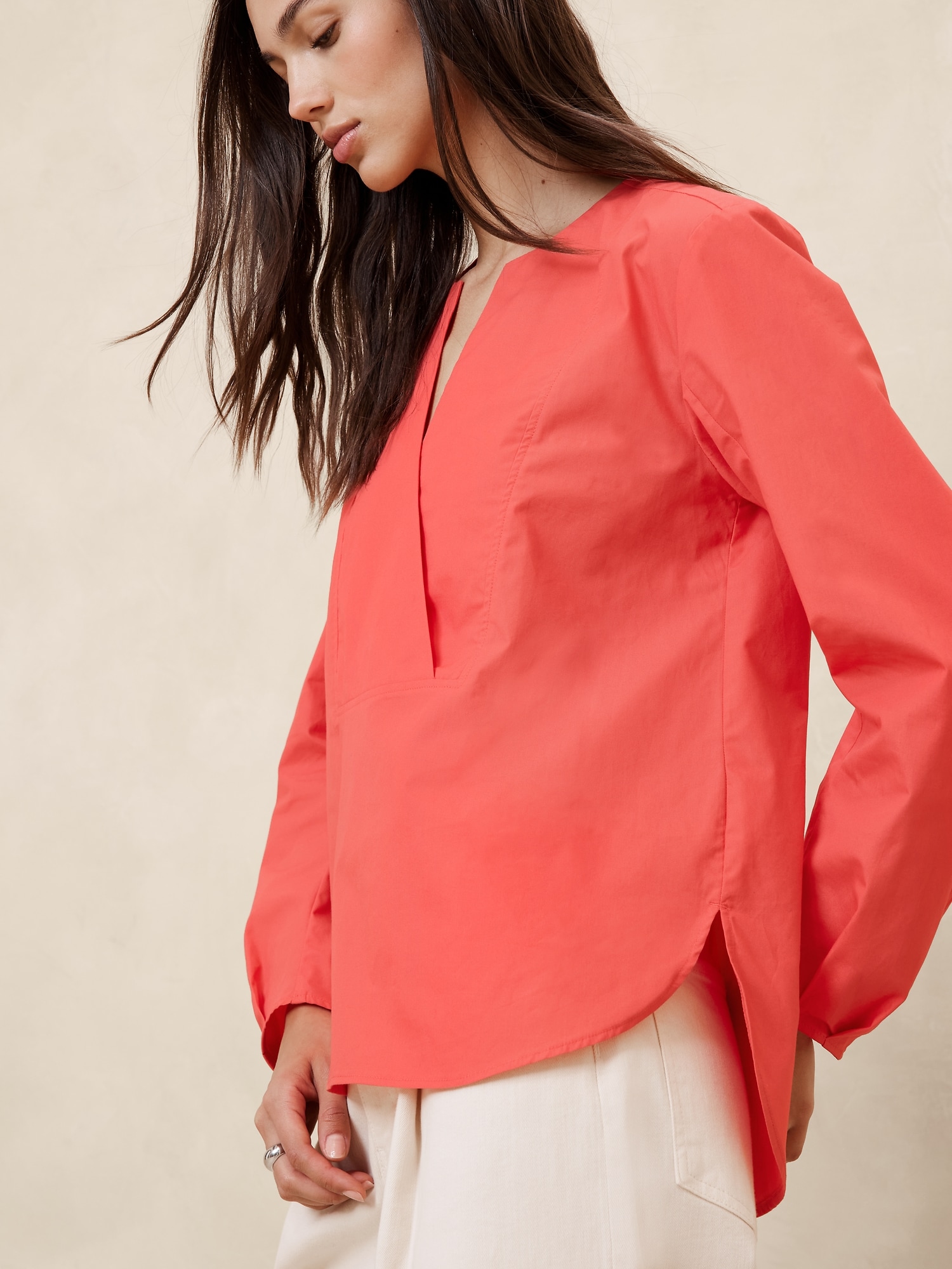 Poplin Bib Shirt