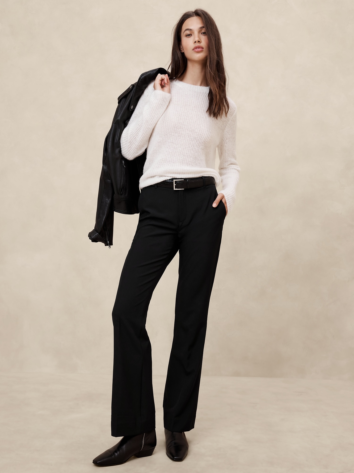 Sculpted Bootcut Pant - Black