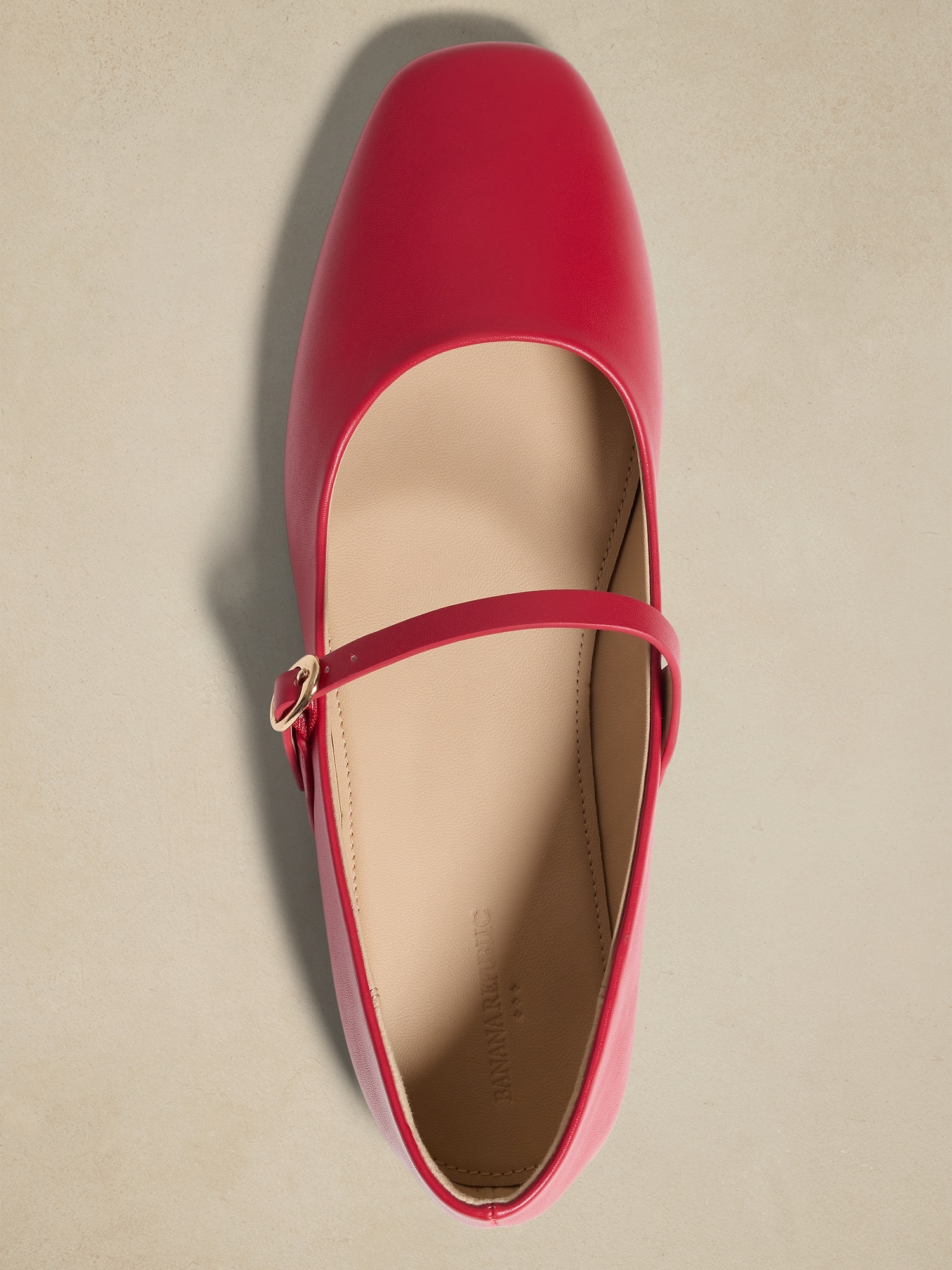 Vegan Leather Maryjane Ballet Flat