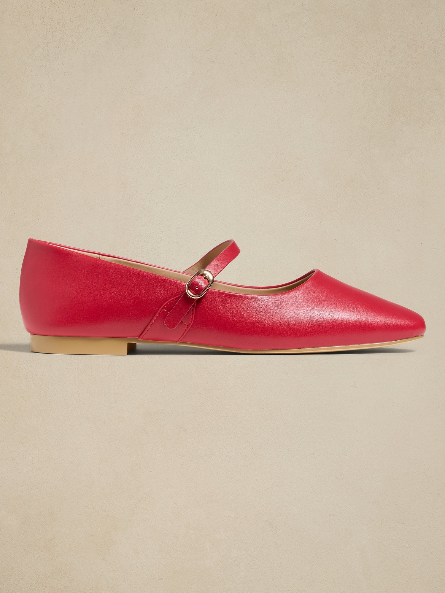 Vegan Leather Maryjane Ballet Flat