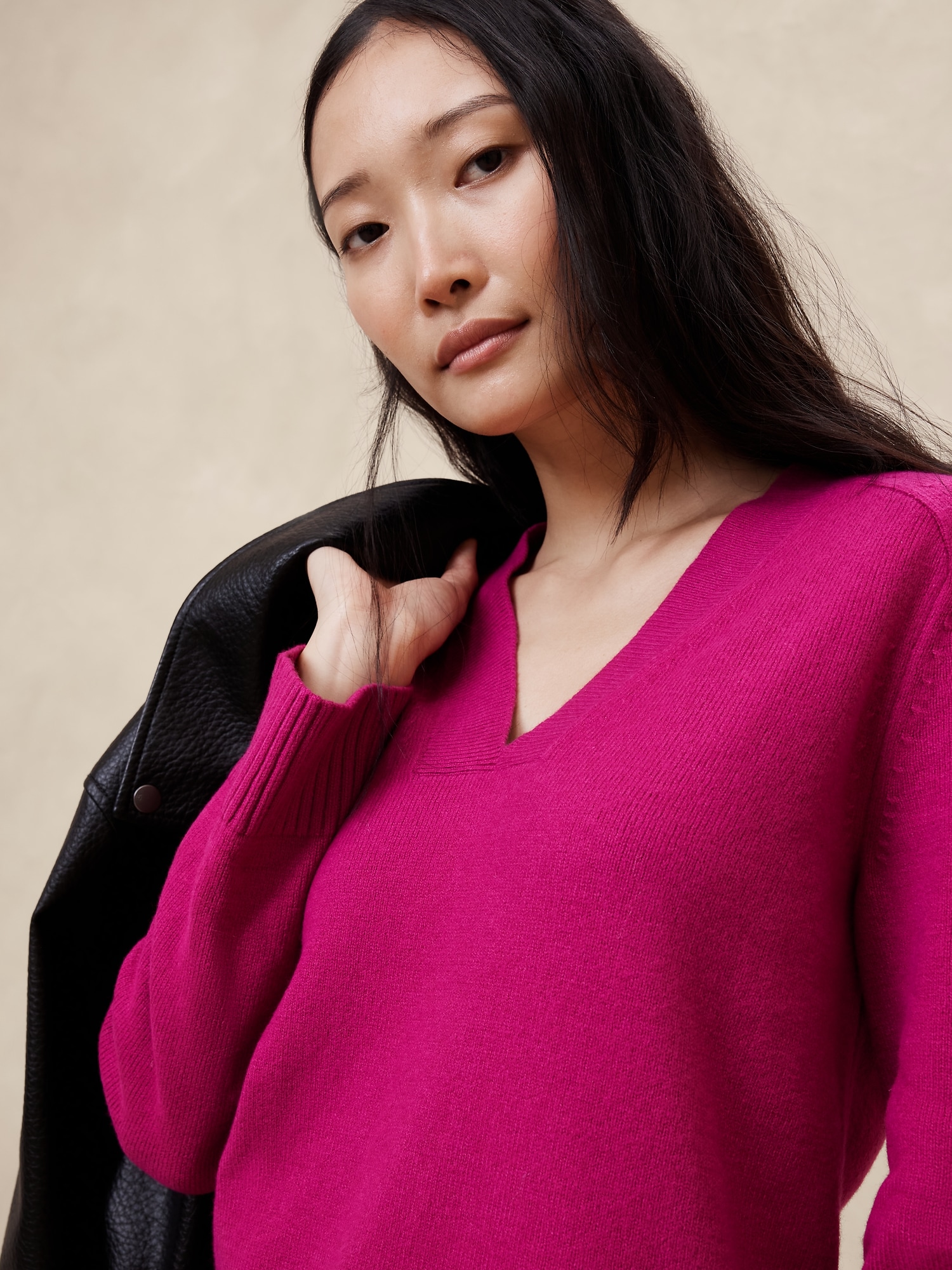 Perfectly Soft Vee-Neck Sweater