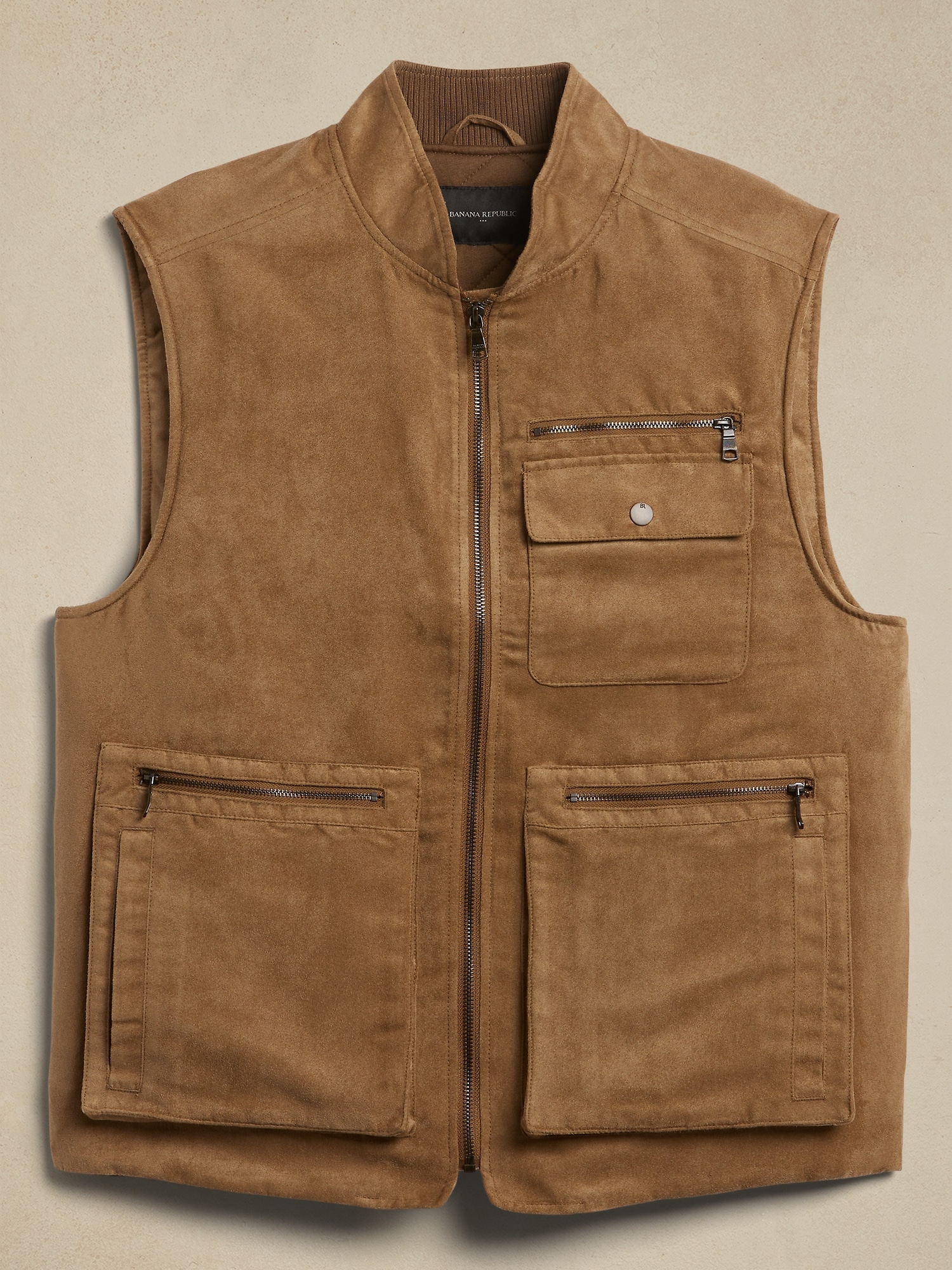 Vegan Suede Utility Vest