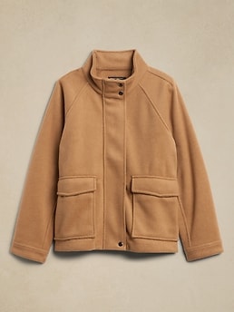 ジャケット・アウター banana republic short B-3 mouton jacket banana republic short B-3 mouton jacket Knit Short Jacket