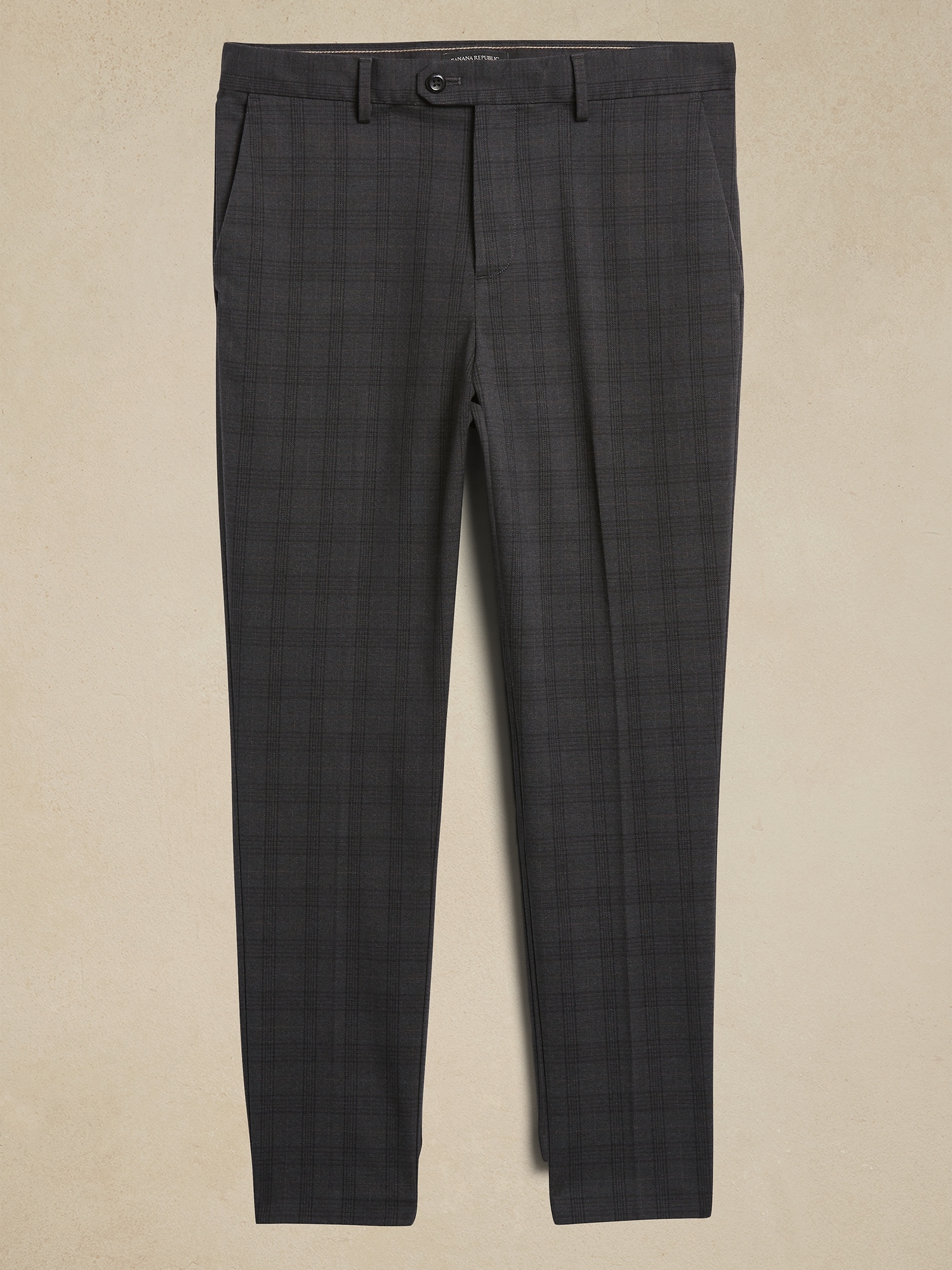 Glen Plaid Grayson Pant - Gray