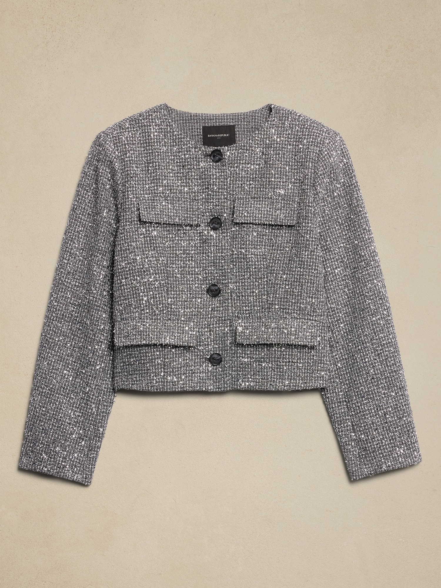 Banana republic tweed jacket hotsell