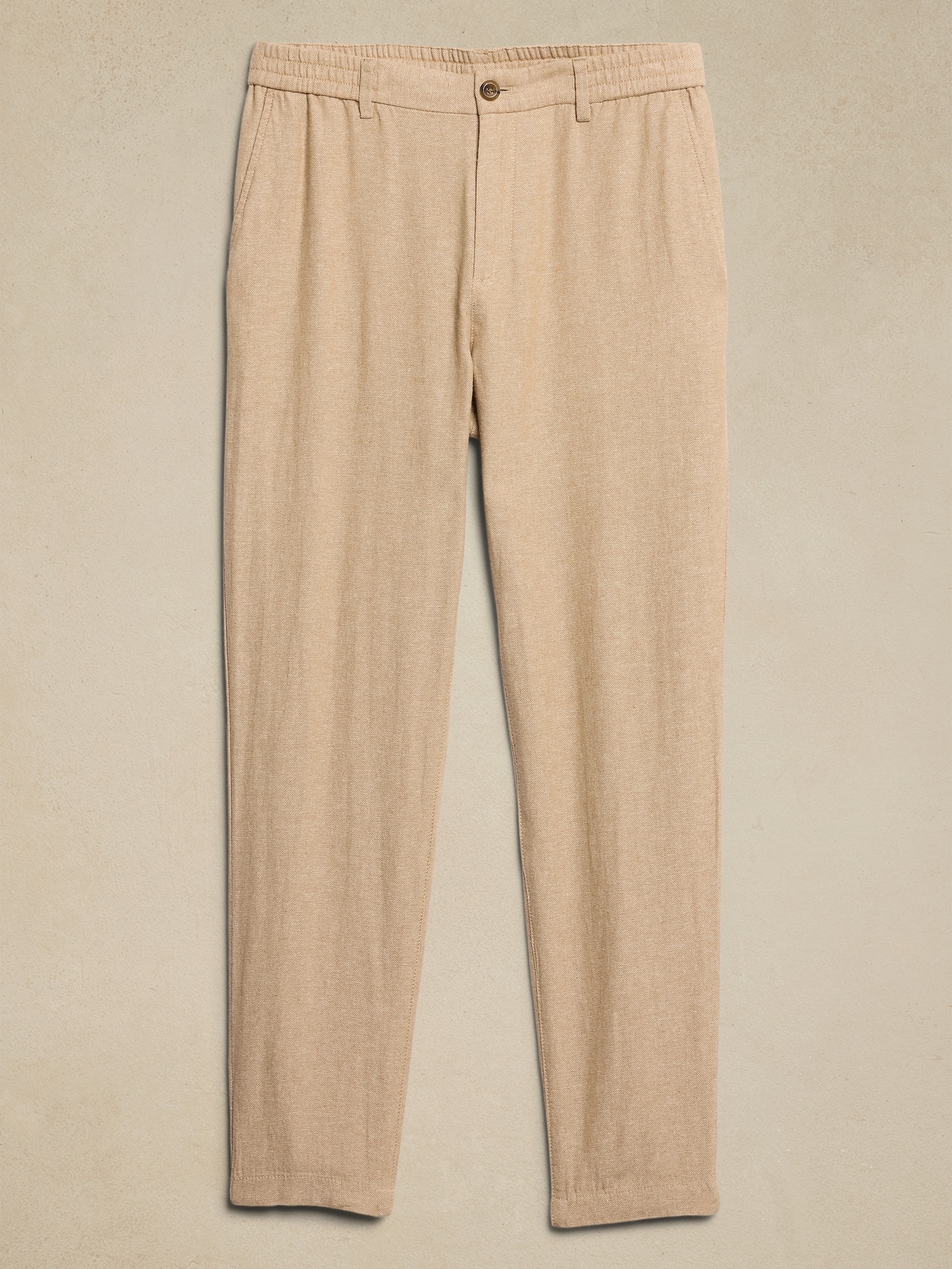 Athletic-Fit Linen-Blend Pant