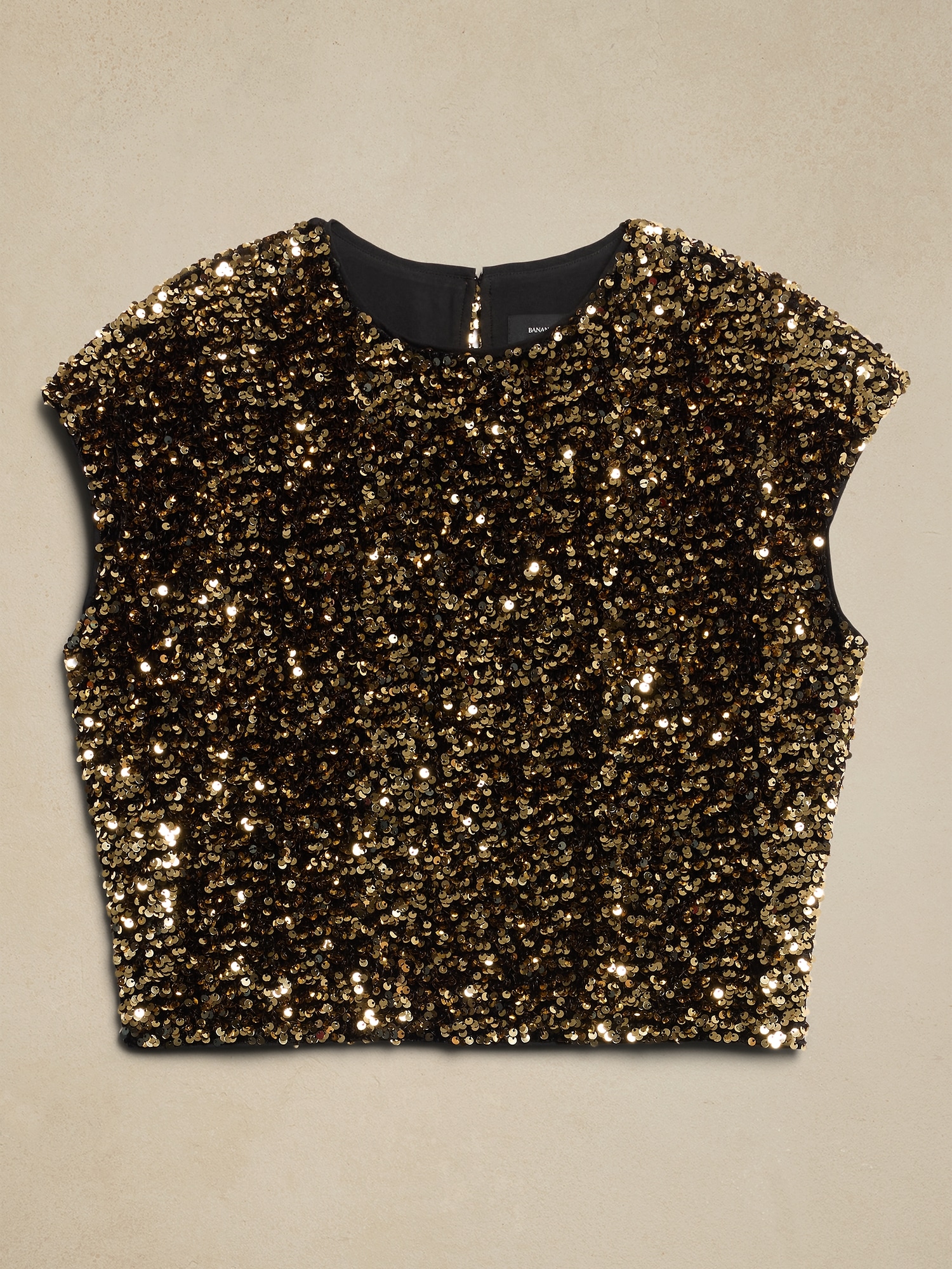 Sequin Cropped Top