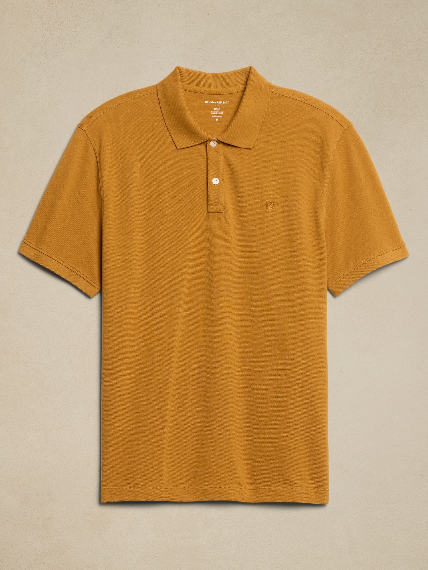 Cotton Monogram Pique Polo