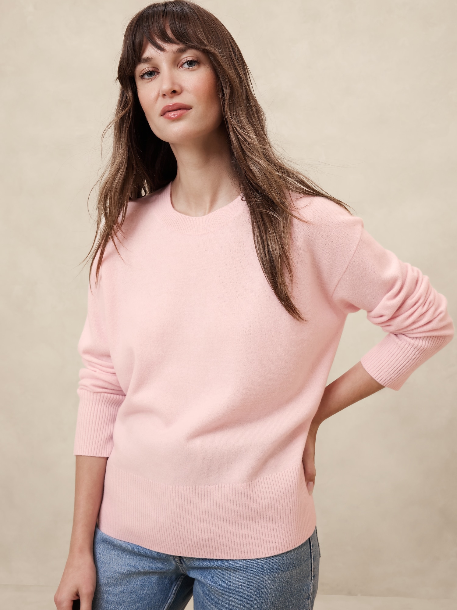 Merino-Cashmere Pullover Sweater