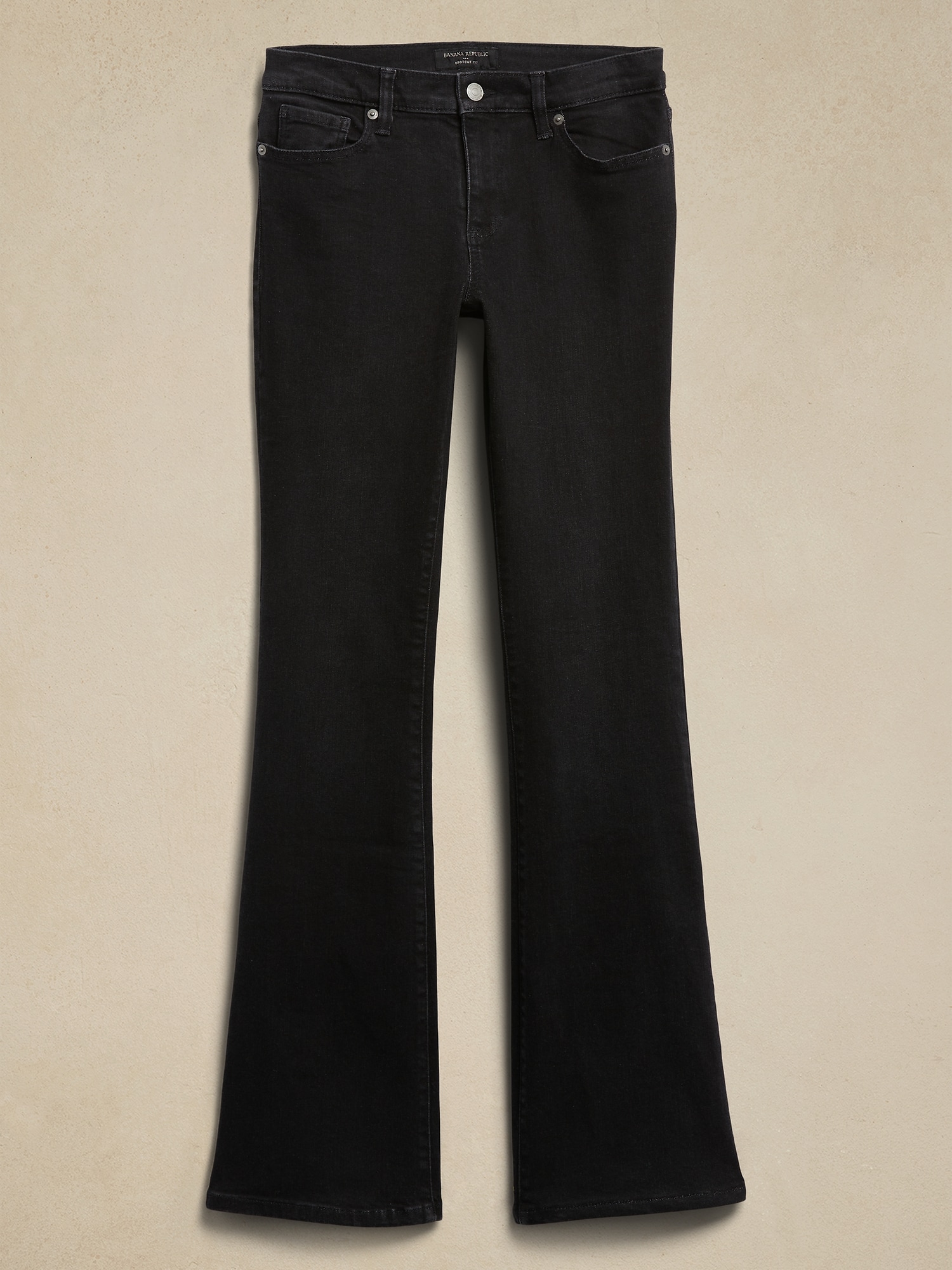 Low-Rise Bootcut Jean - Black