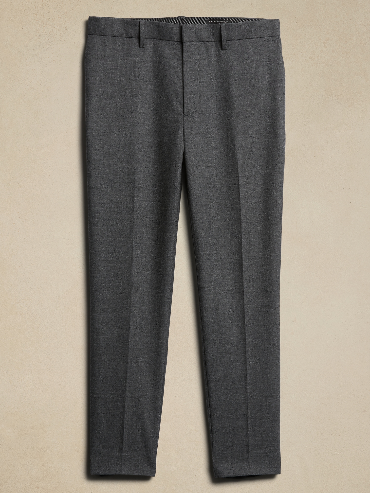 Tailored-Fit Wool Blend Trouser