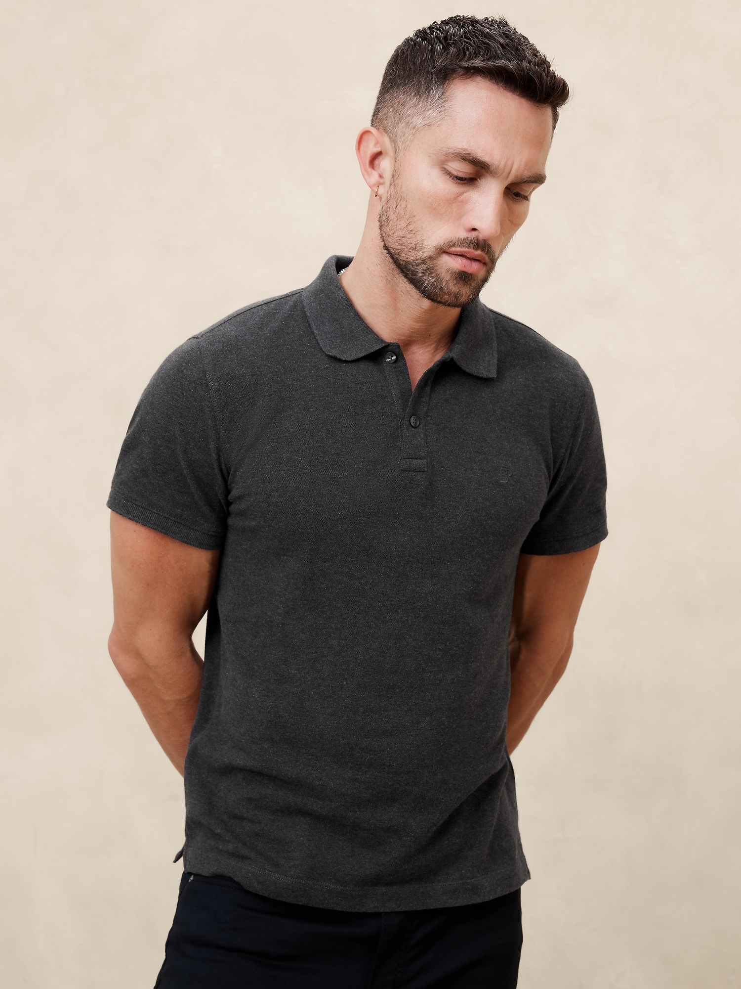 Slim Cotton Pique Polo