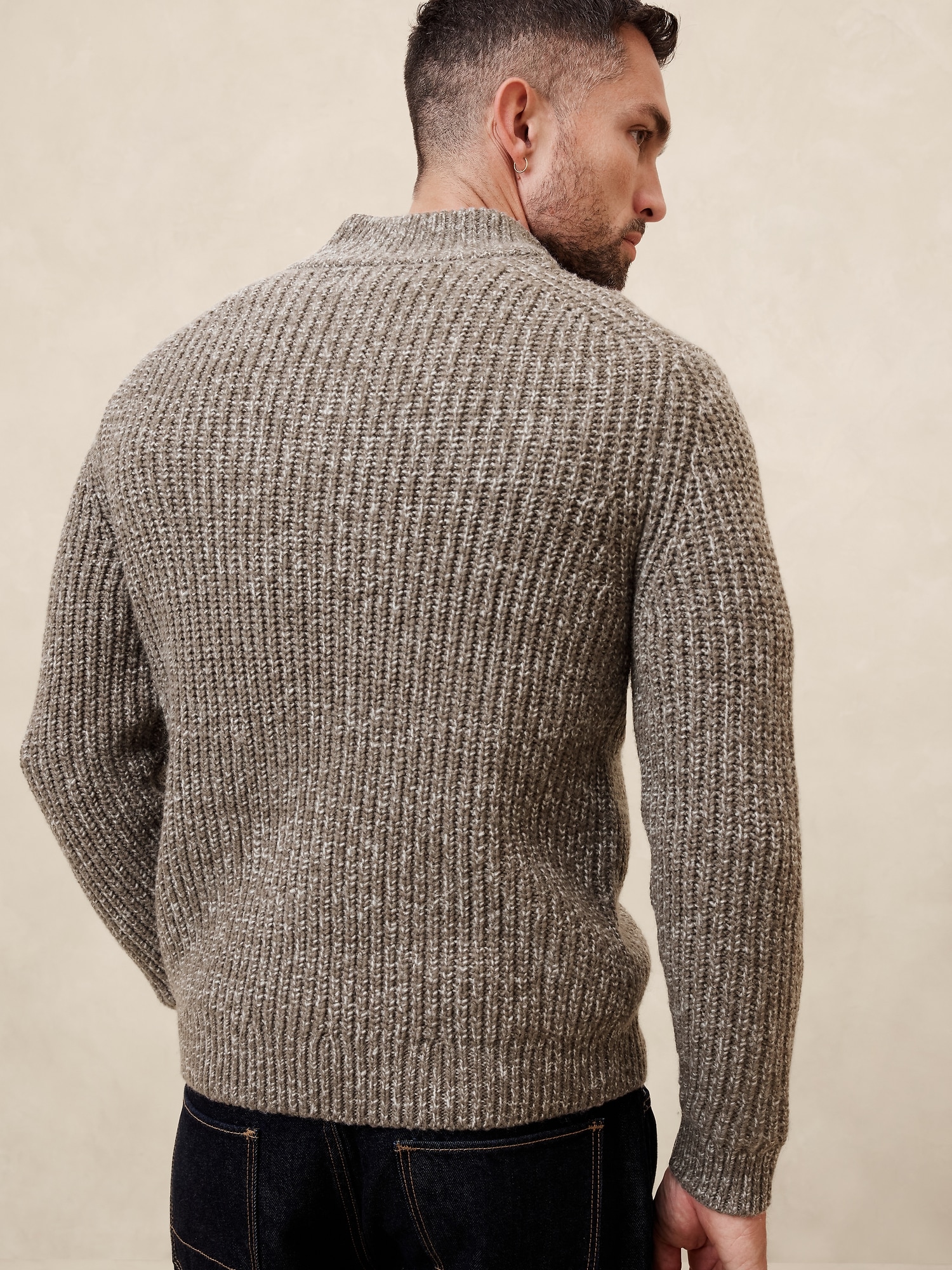 Marled Half-Zip Sweater