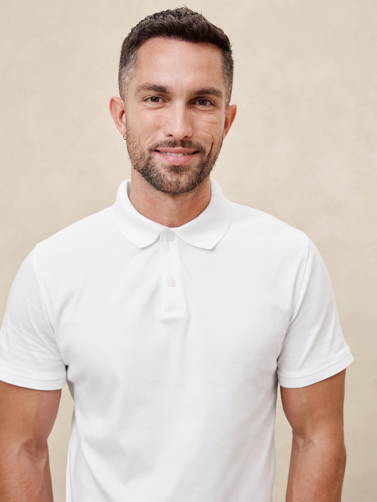 Luxe Touch Polo - White