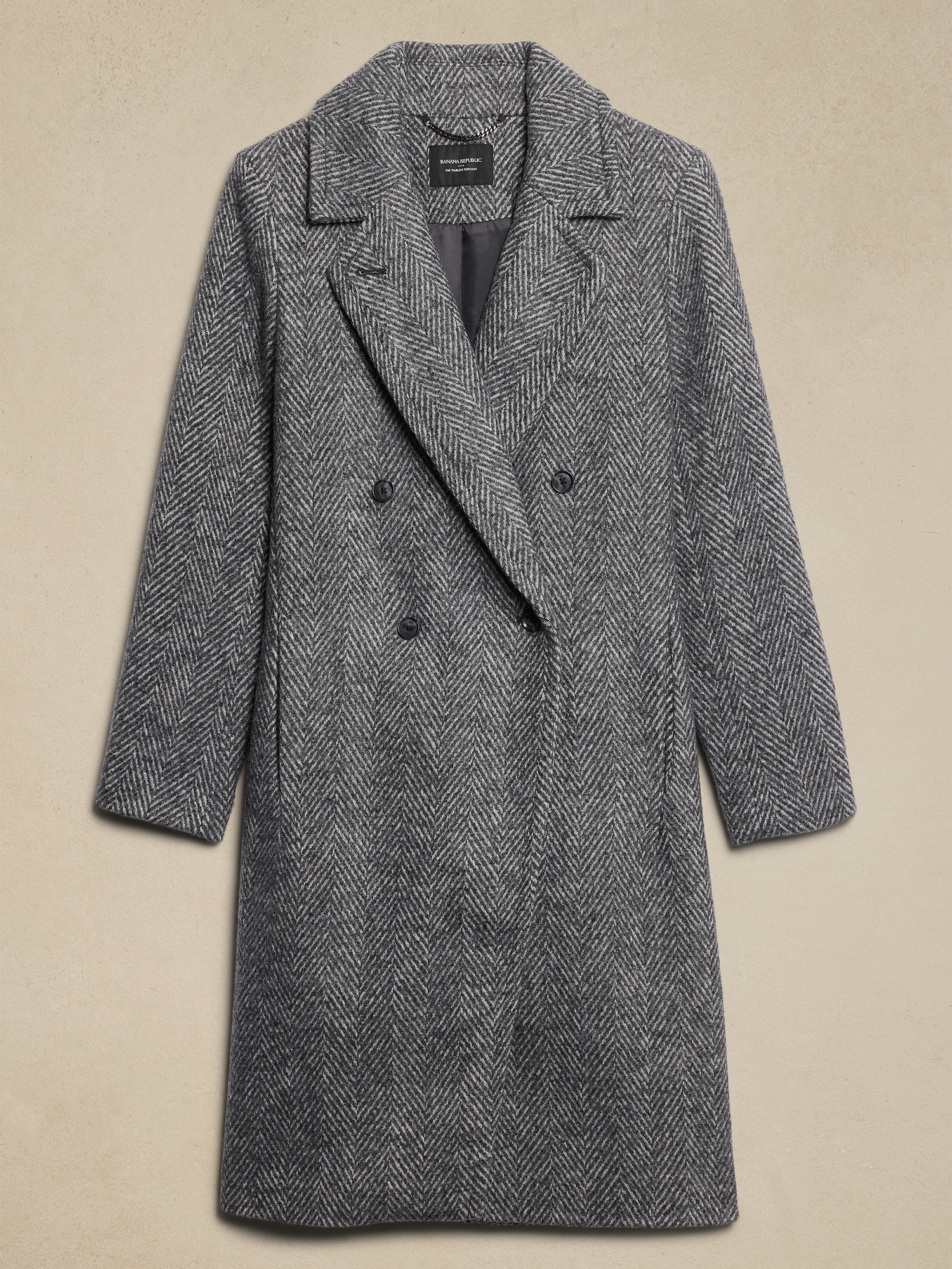 Herringbone Timeless Topcoat Banana Republic Factory