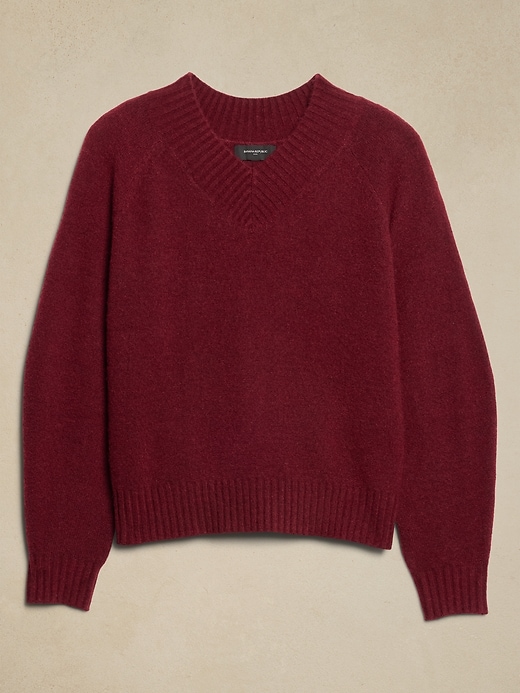 トップス thebarnnet V-Neck Knit Sweater the Barnnet Mint Light Plain V-Neck Knit Sweater – Soft