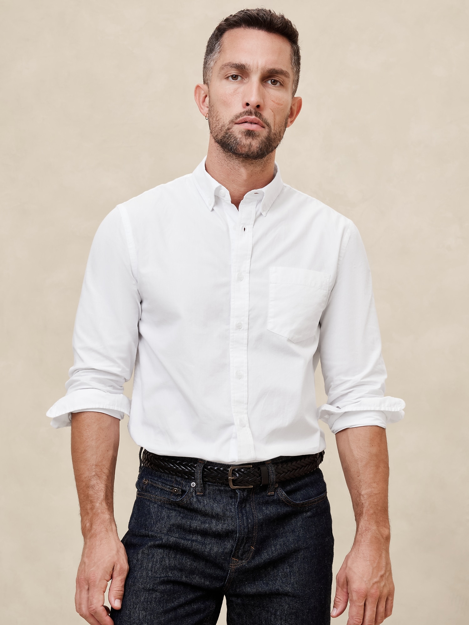 Slim Softwash Cotton Shirt