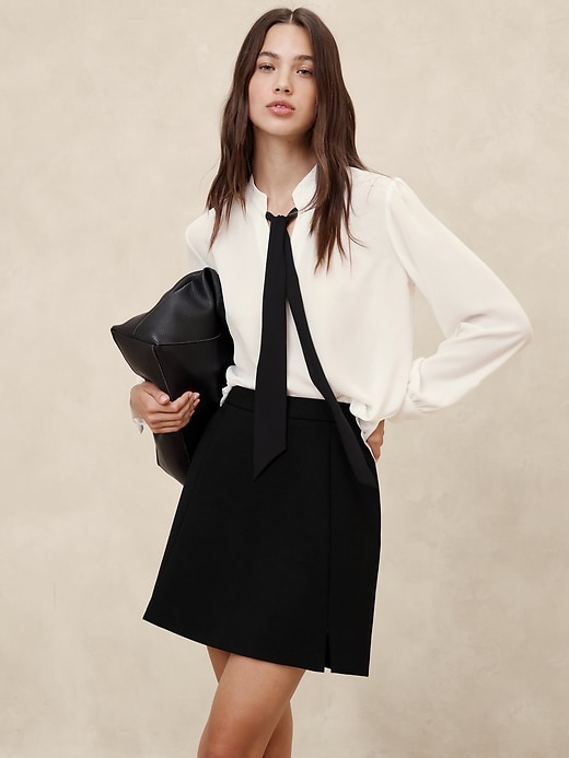 Tie-Front Blouse | Banana Republic Factory