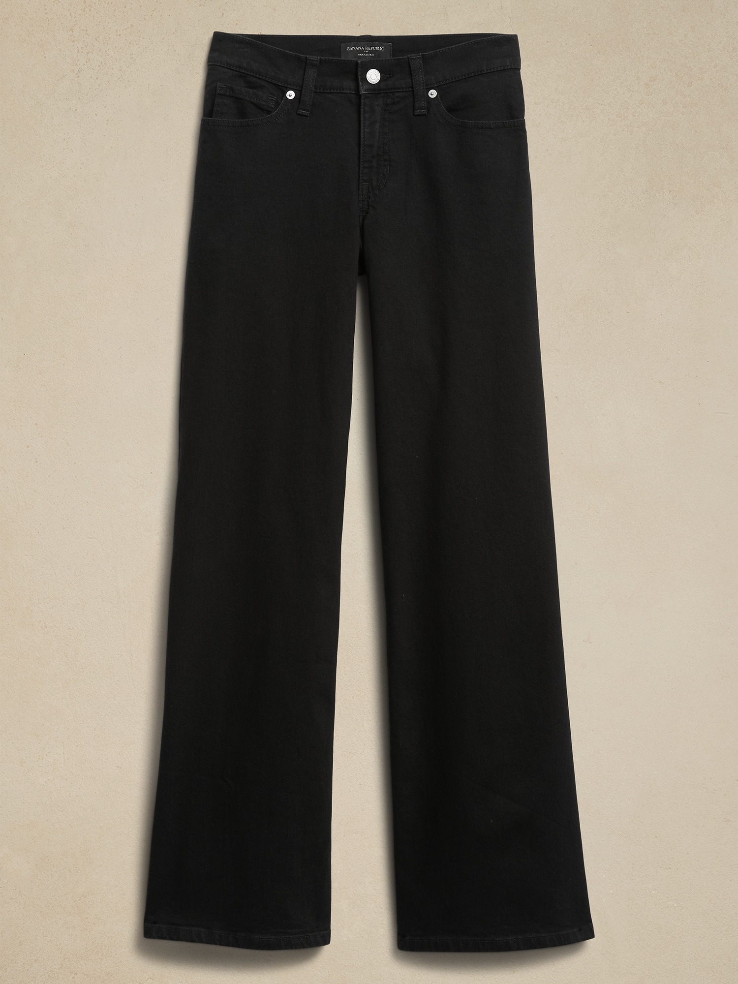 Low-Rise Wide-Leg Jean - Black