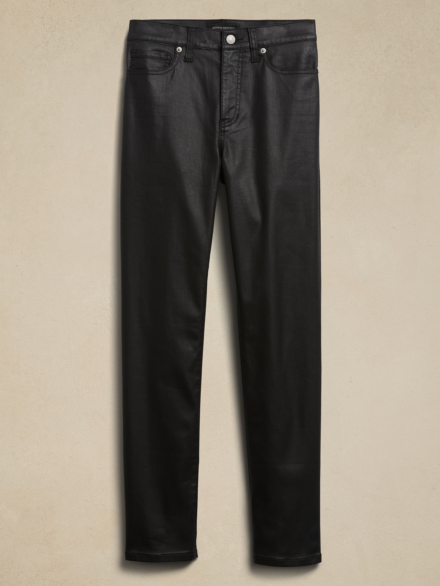 Slim Coated Jean - Black